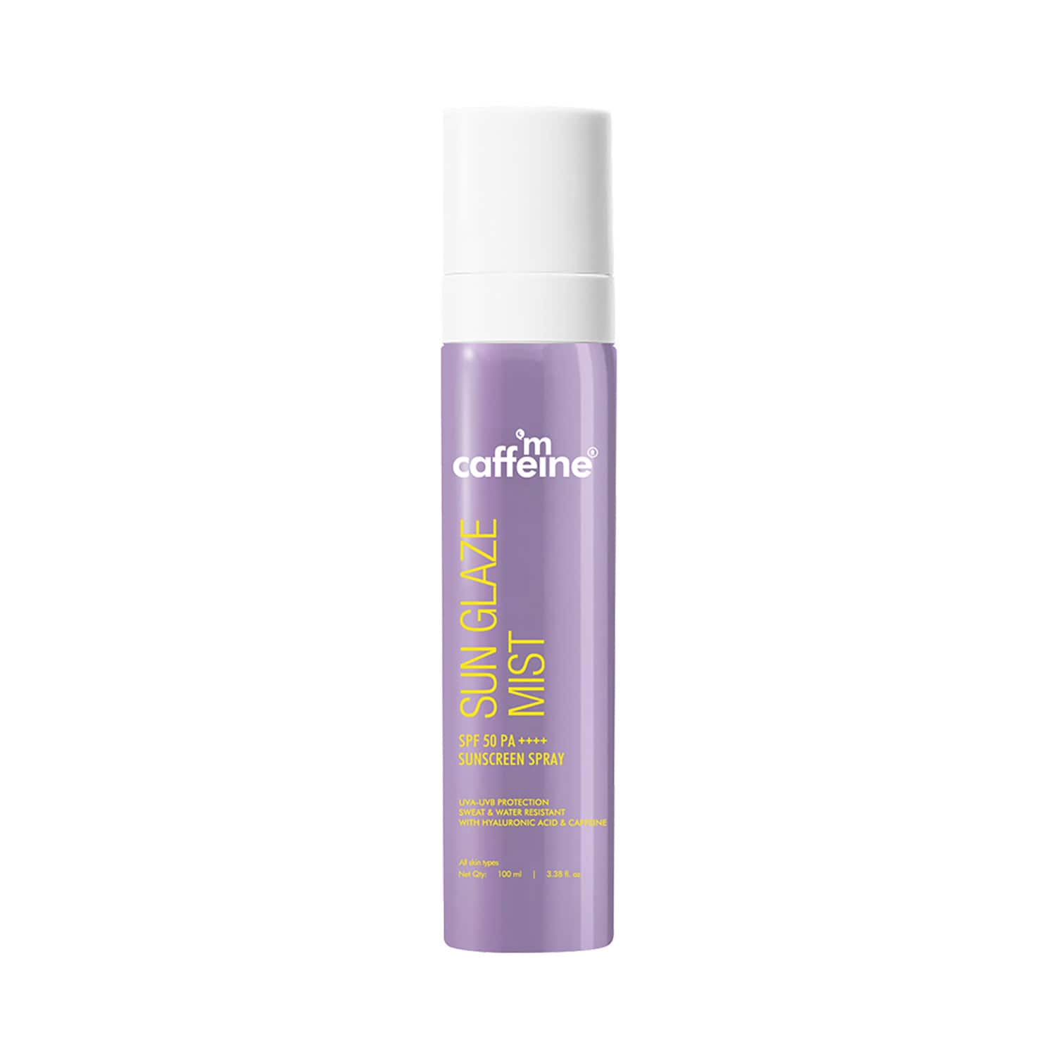 mCaffeine | mCaffeine Sun Glaze Mist SPF 50 Pa++++ Sunscreen Spray (100 ml)