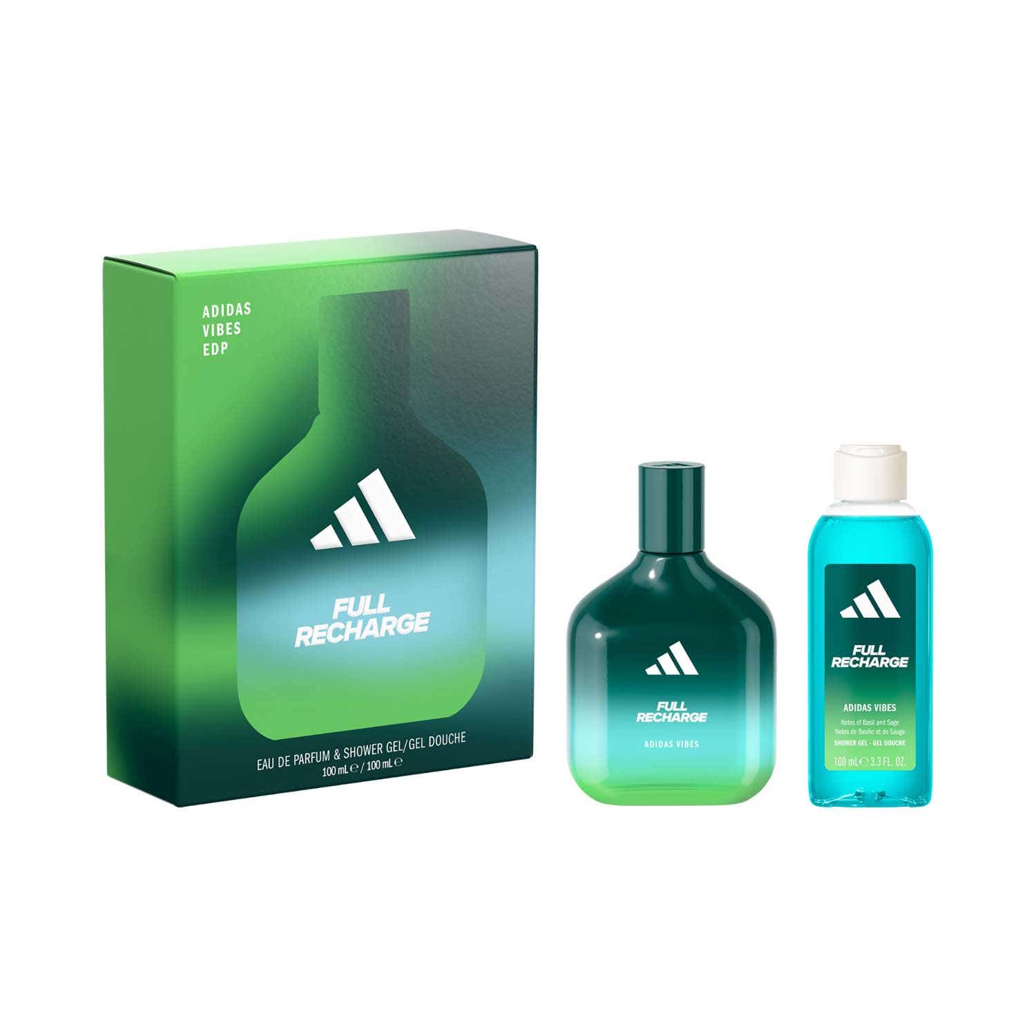 Adidas | Adidas Vibes Full Recharge Gift Set (EDP 100 ml + Shower Gel 100 ml)
