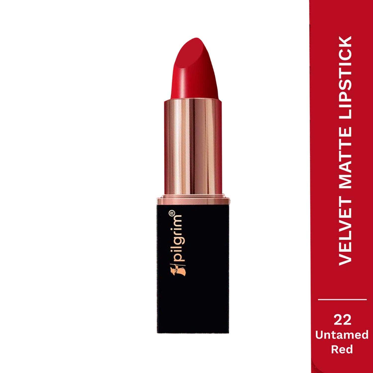 Pilgrim | Pilgrim Matte Me Up Bullet Lipstick - 22 Untamed Red (4.2 g)