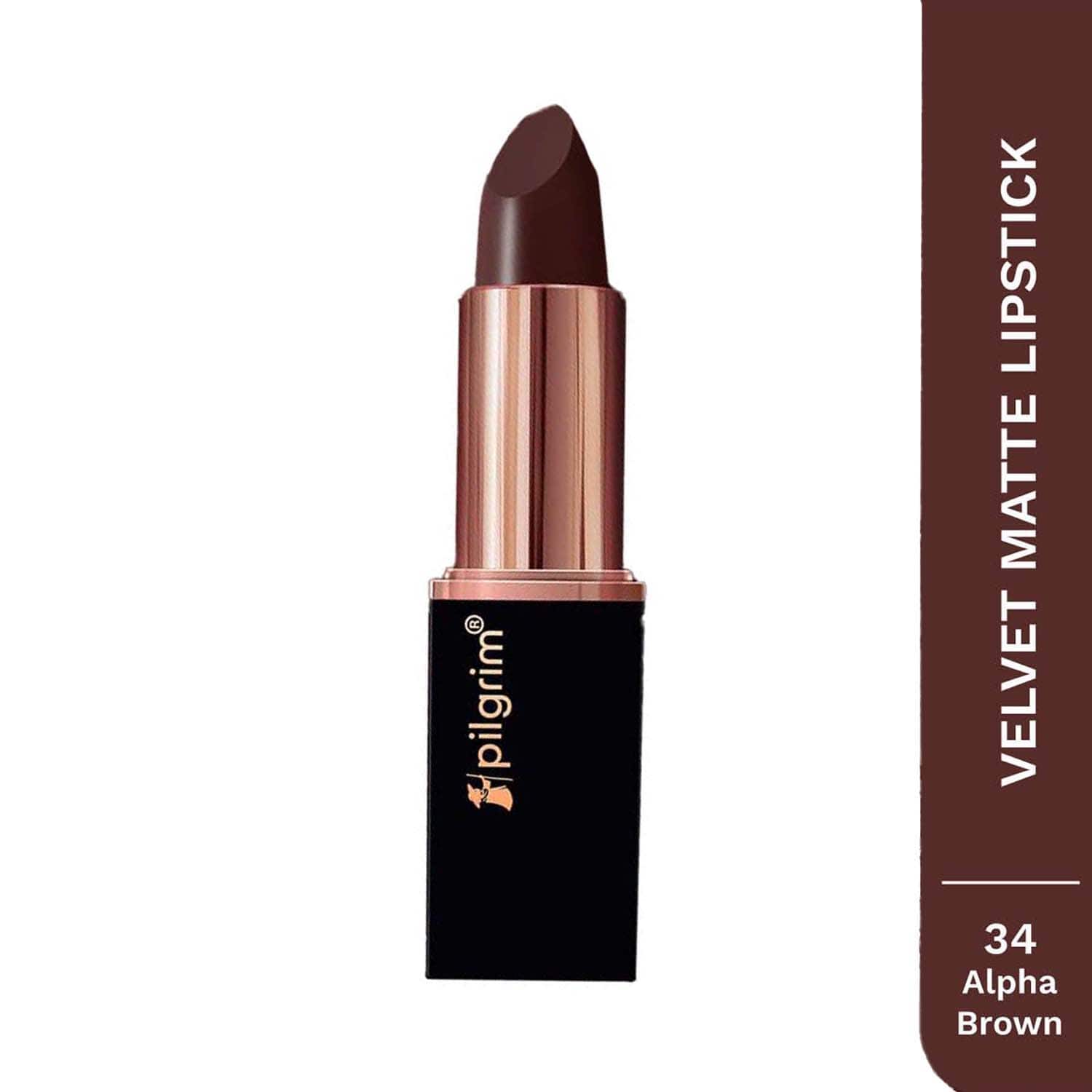 Pilgrim | Pilgrim Matte Me Up Bullet Lipstick - 34 Alpha Brown (4.2 g)