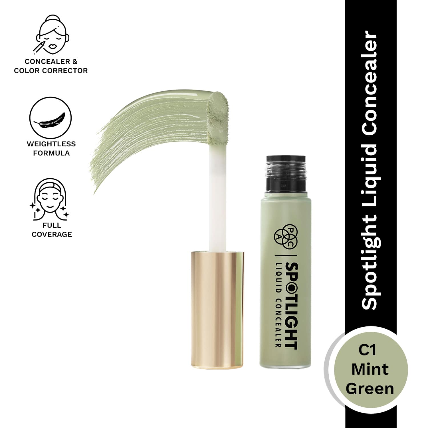 PAC | PAC Spotlight Liquid Concealer - C1 Mint Green (15 g)