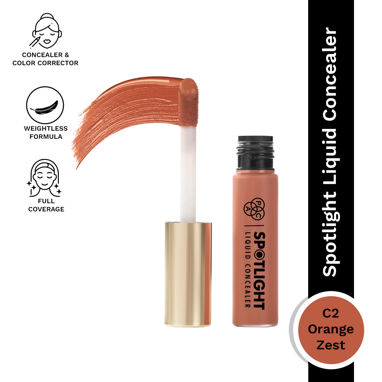 PAC | PAC Spotlight Liquid Concealer - C2 Orange Zest (15 g)