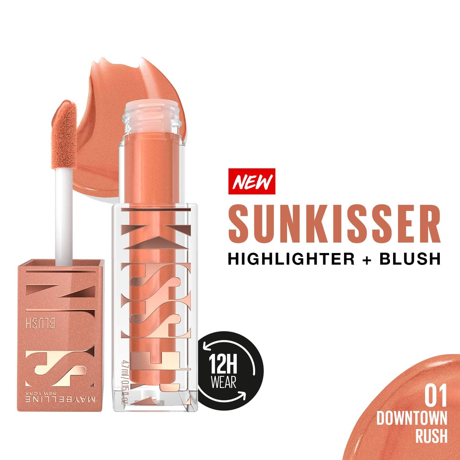 Maybelline New York | Maybelline New York Sunkisser Highlighter + Blush - 01 Downtown Rush (4.7 g)