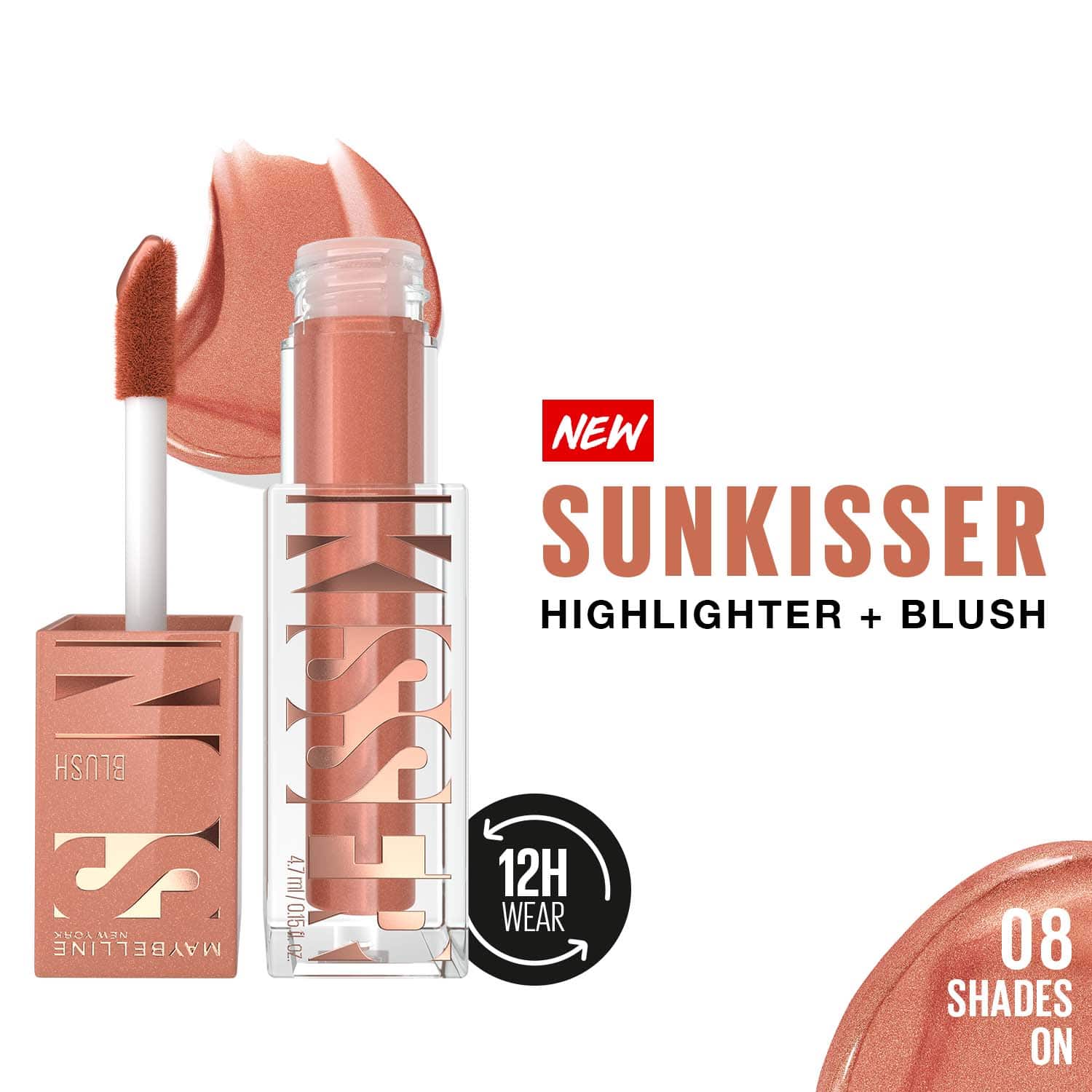 Maybelline New York | Maybelline New York Sunkisser Highlighter + Blush - 08 Shades On (4.7 g)