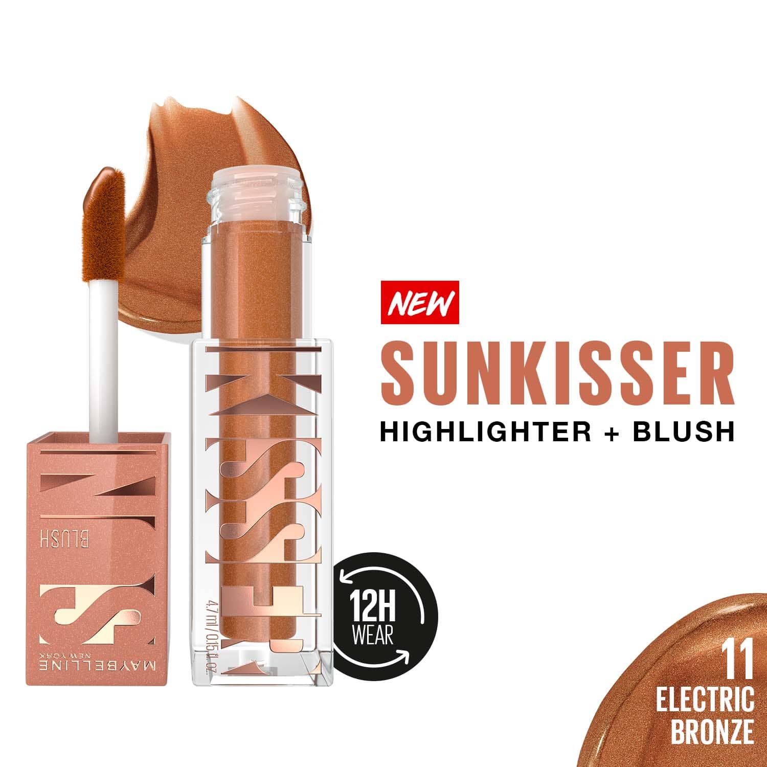 Maybelline New York | Maybelline New York Sunkisser Highlighter + Blush - 11 Electric Bronze (4.7 g)