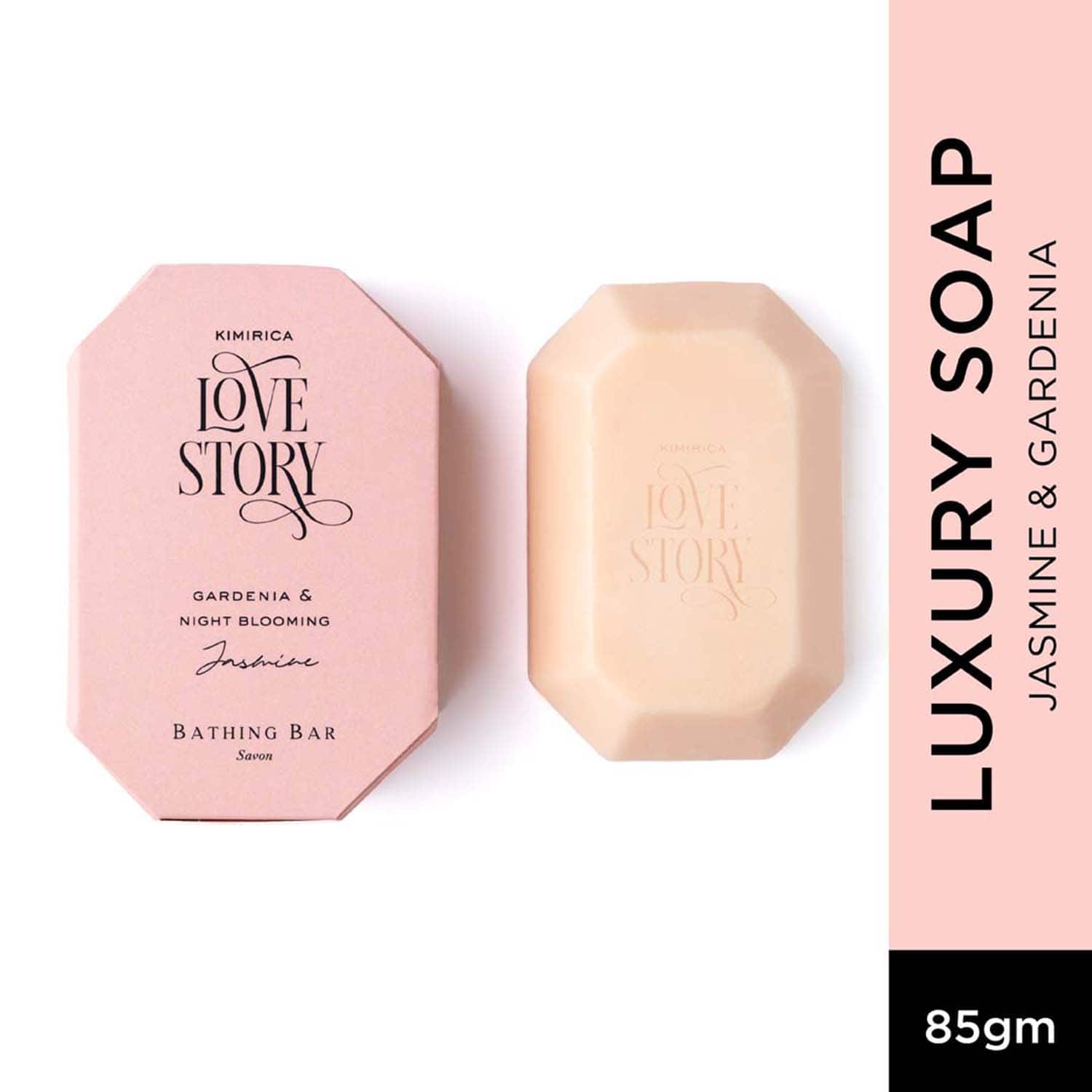 Kimirica | Kimirica Jasmine & Gardenia Luxury Creamy Soap Bar with Shea Butter for Soft & Hydrated Skin (85 g)