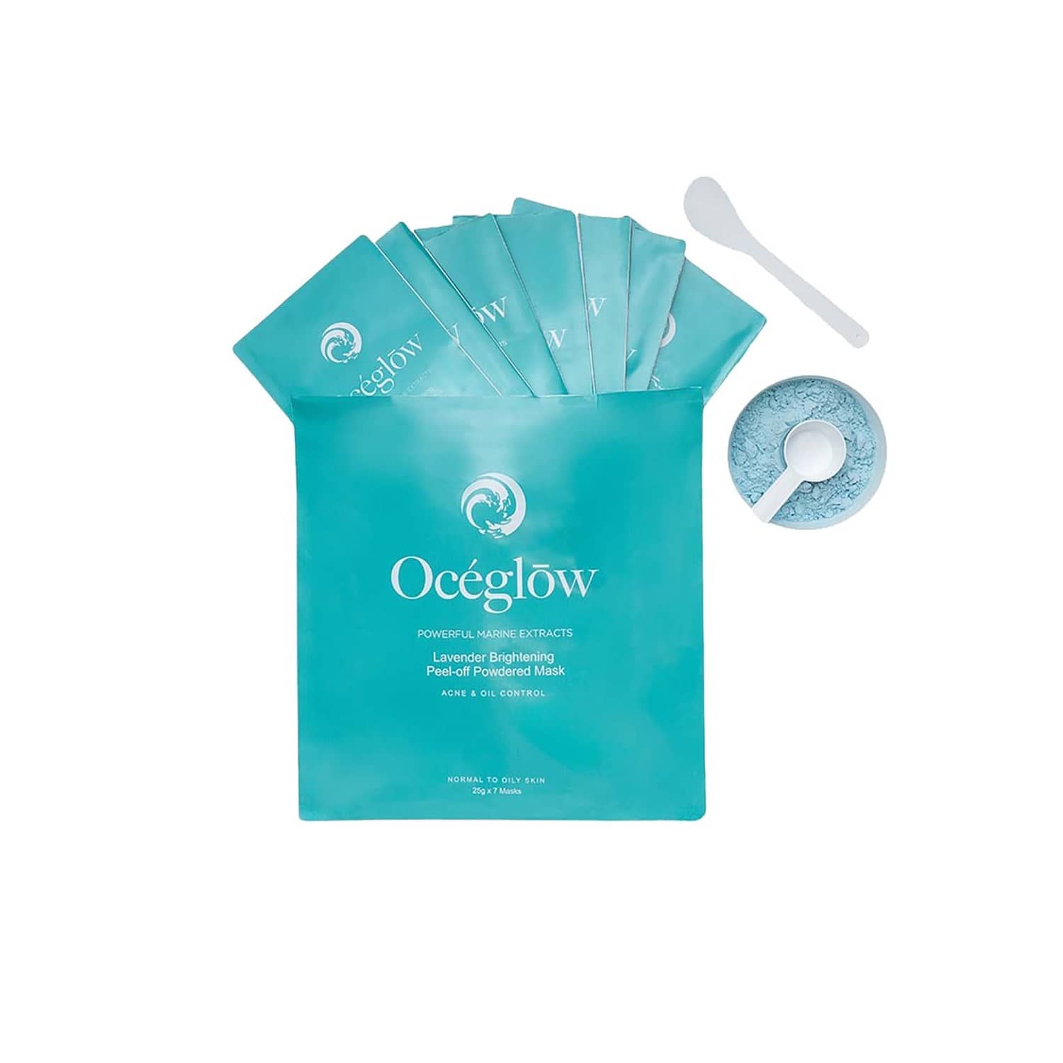 Oceglow | Oceglow Lavender Brightening Peel-off Powdered Mask for Radiant Glow (7 pcs)