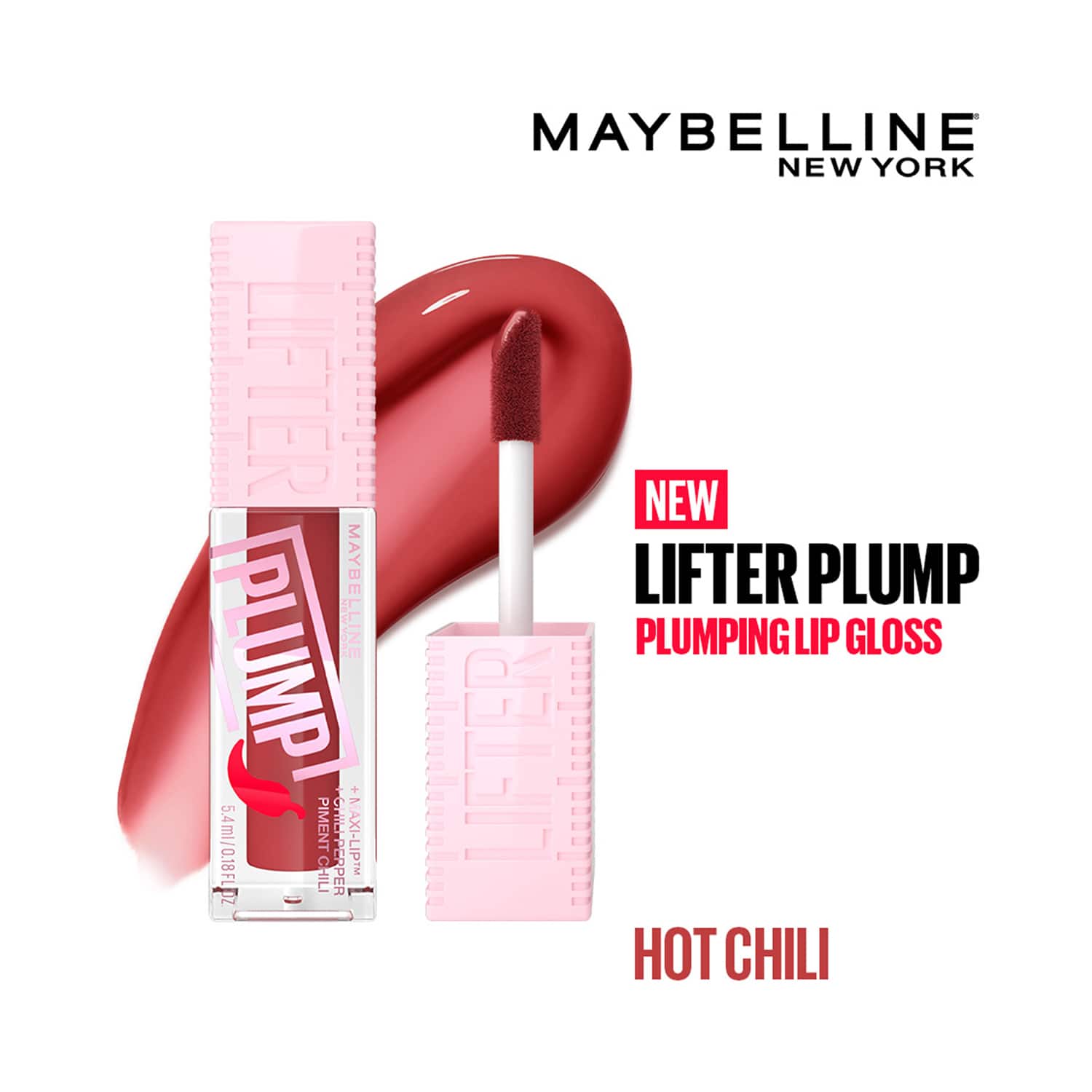 Maybelline New York | Maybelline New York Lifter Plump Plumping Lip Gloss - Hot Chili (5 ml)