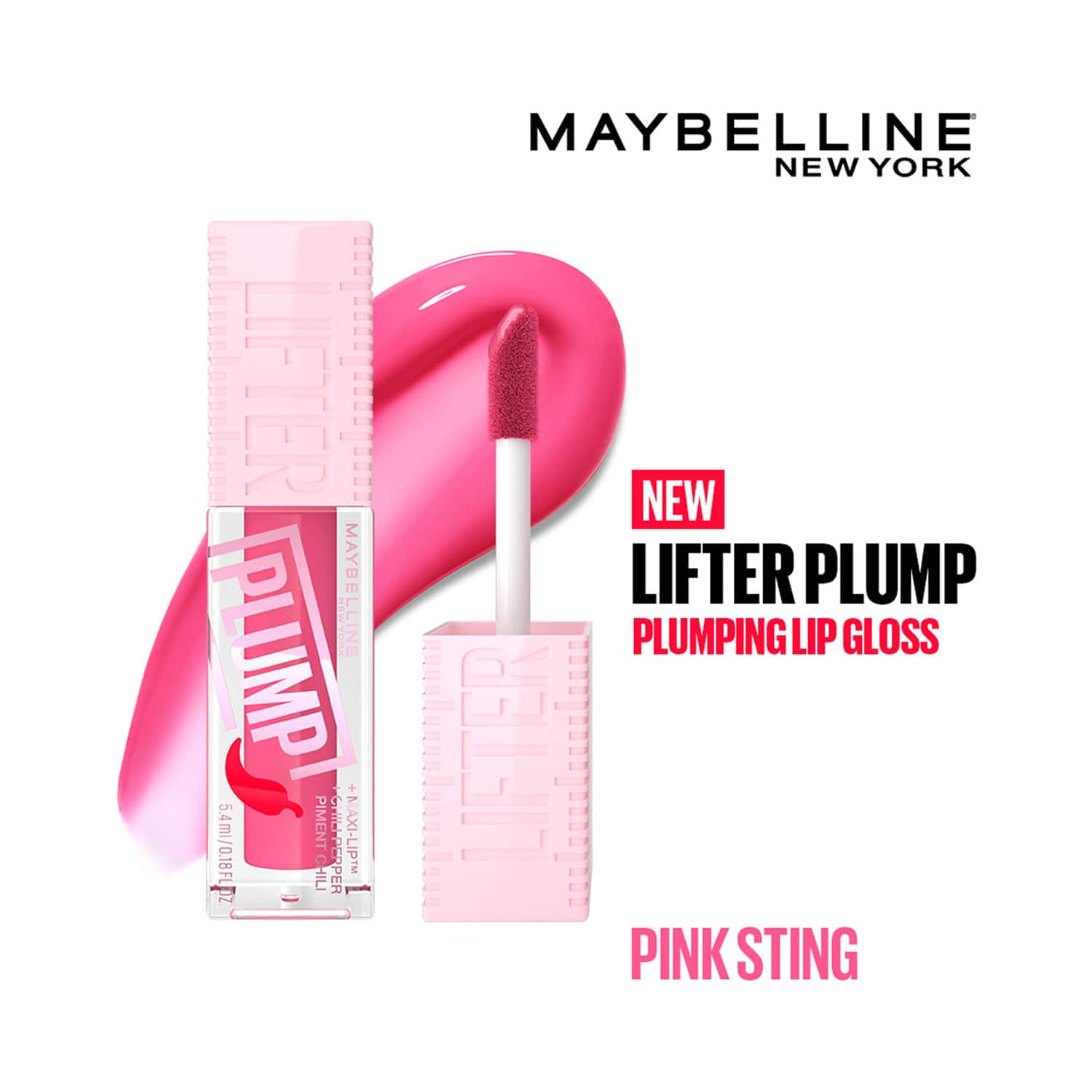 Maybelline New York | Maybelline New York Lifter Plump Plumping Lip Gloss - Pink Sting (5 ml)