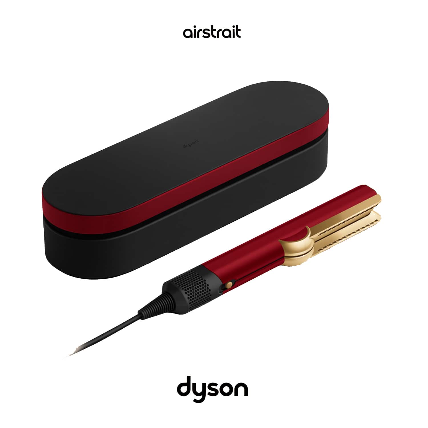 Dyson | Dyson Airstrait Hair Straightener Red Velvet & Gold