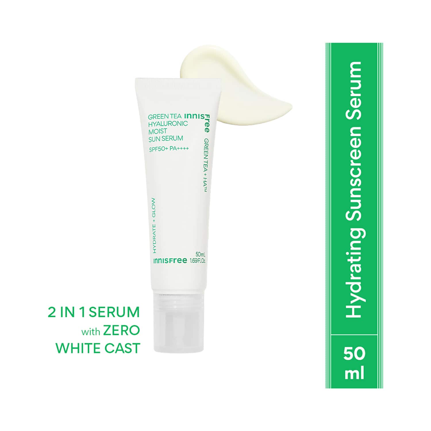 Innisfree | Innisfree Green Tea Hyaluronic Moist Sun Serum Spf50+ PA++++ (50 ml)