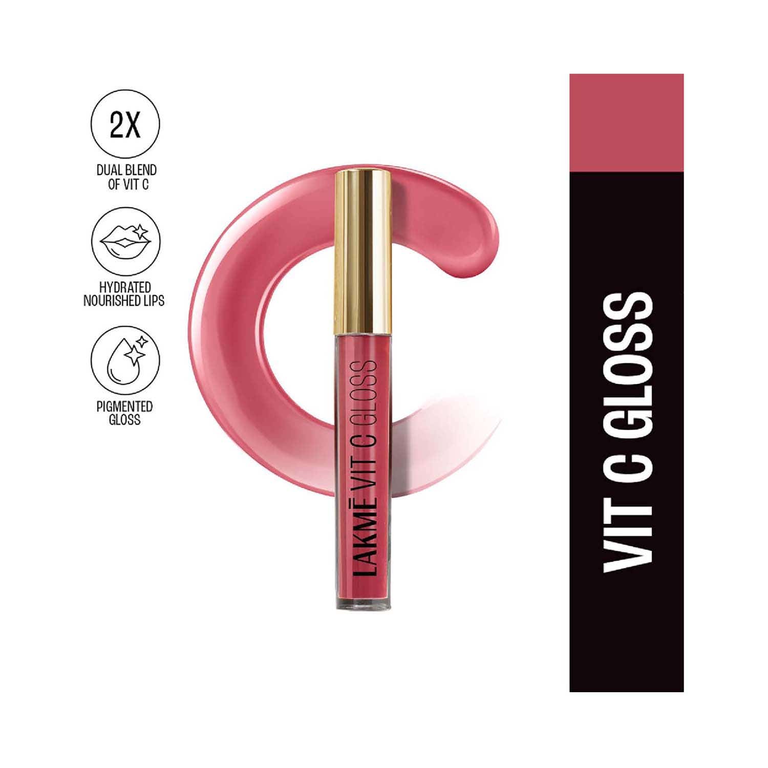 Lakme | Lakme Superglowvit-C Gloss - Hotpink C6 (2.5 ml)