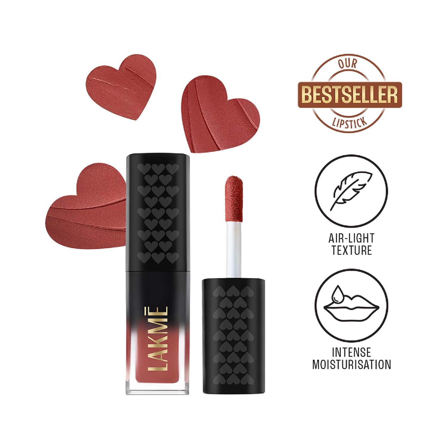 Lakme | Lakme Xtraordin-airy Lip Mousse Mini - Chocolate Temptation (1.8 g)