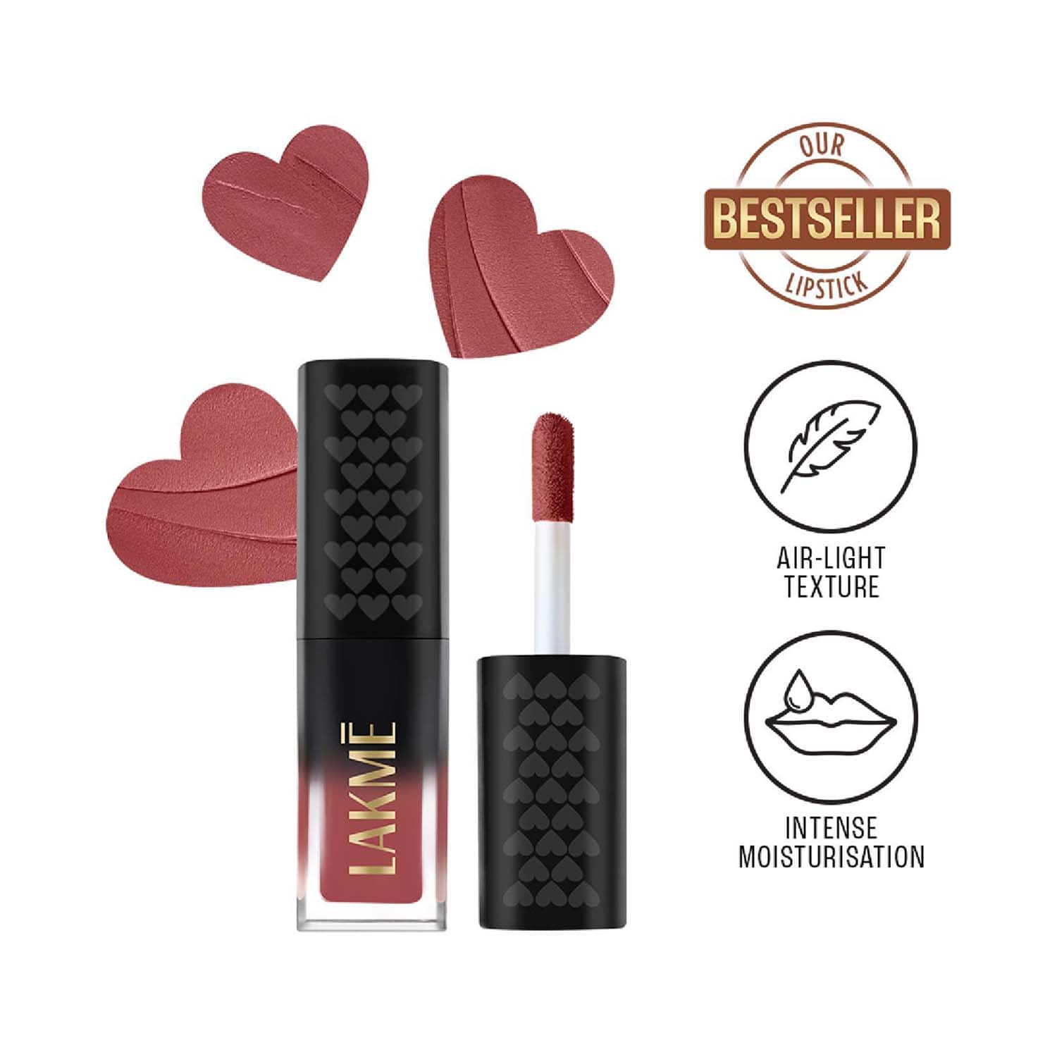 Lakme | Lakme Xtraordin-airy Lip Mousse Mini - Lets Talk Nude (1.8 g)