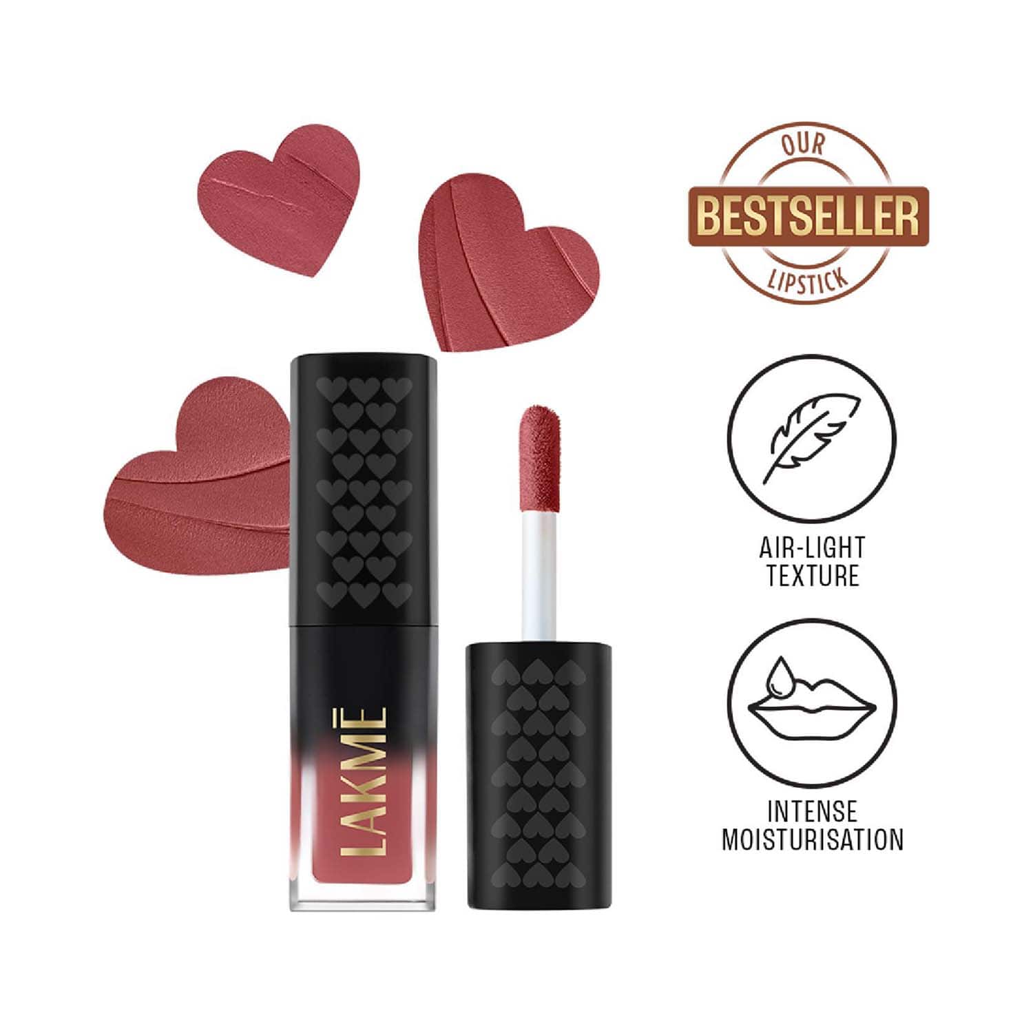 Lakme | Lakme Xtraordin-airy Lip Mousse Mini - Nude Naturalle (1.8 g)