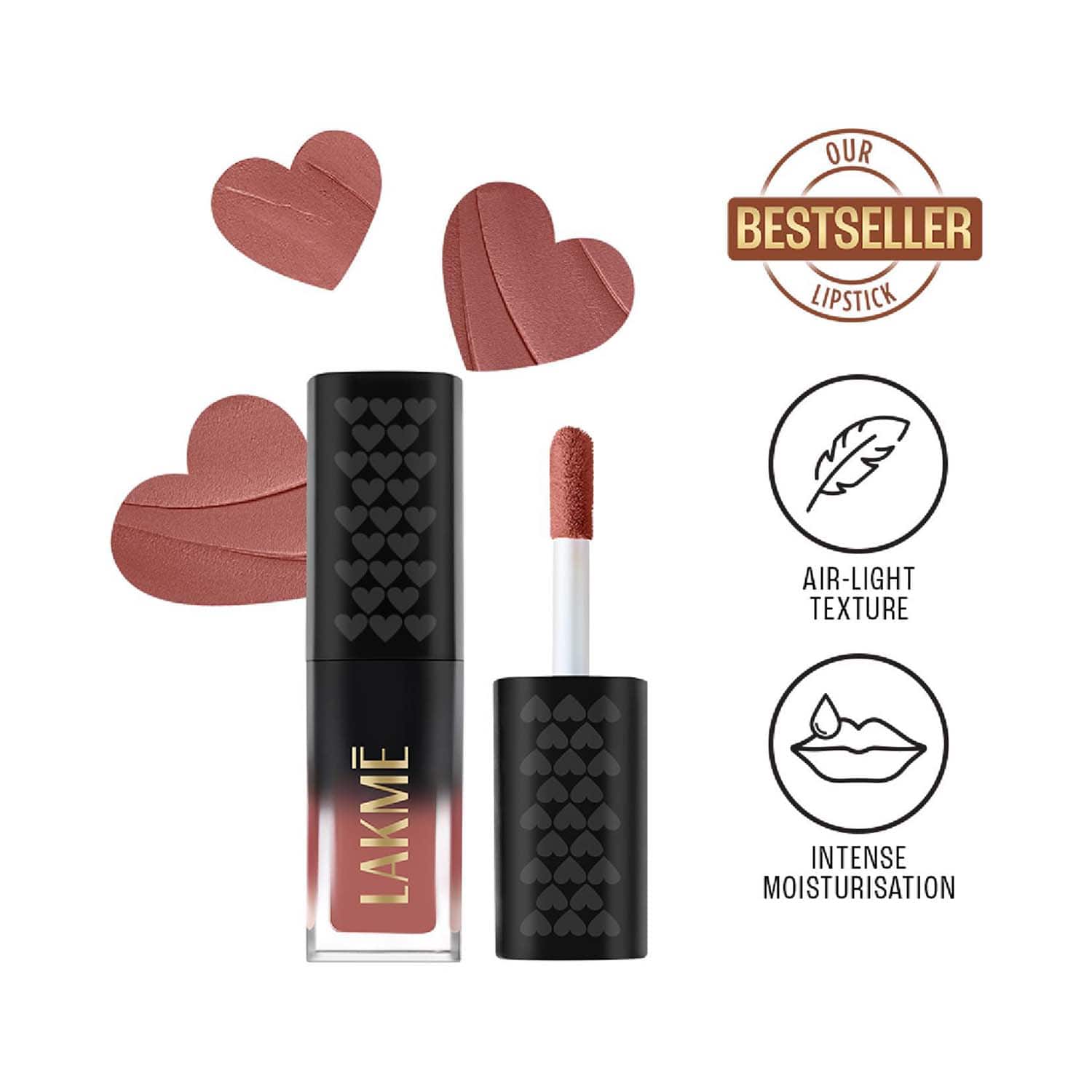 Lakme | Lakme Xtraordin-airy Lip Mousse Mini - Blush Nude (1.8 g)