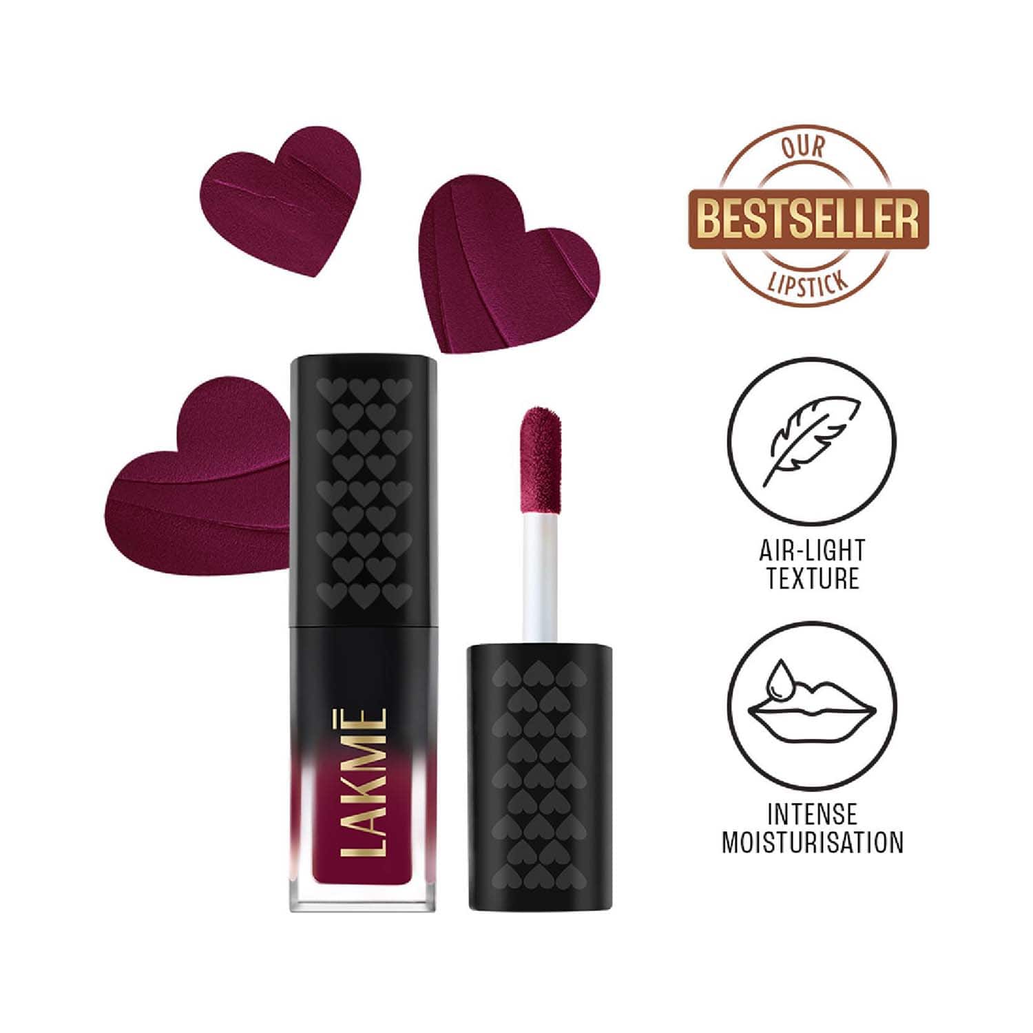 Lakme | Lakme Xtraordin-airy Lip Mousse Mini - Dark Cherry (1.8 g)