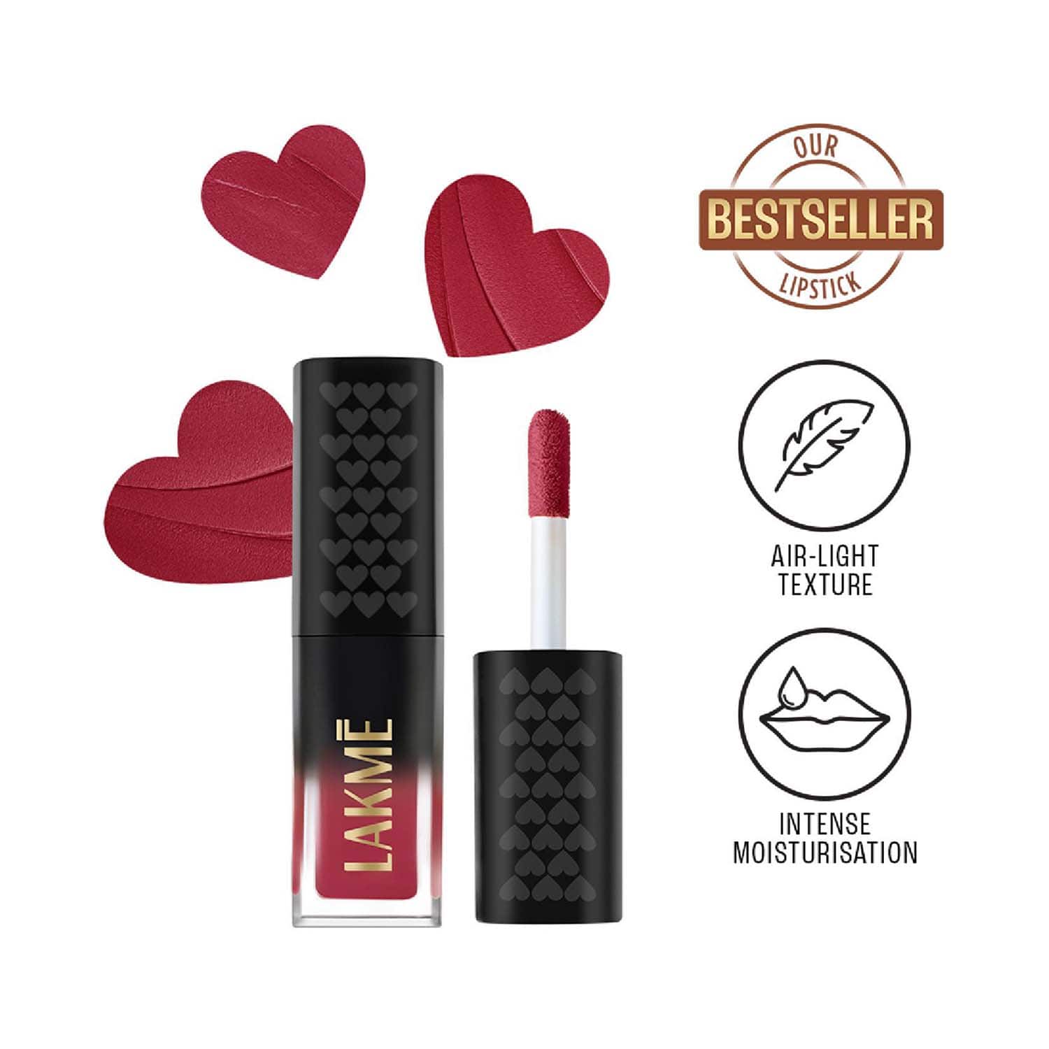 Lakme | Lakme Xtraordin-airy Lip Mousse Mini - Crimson Sky (1.8 g)