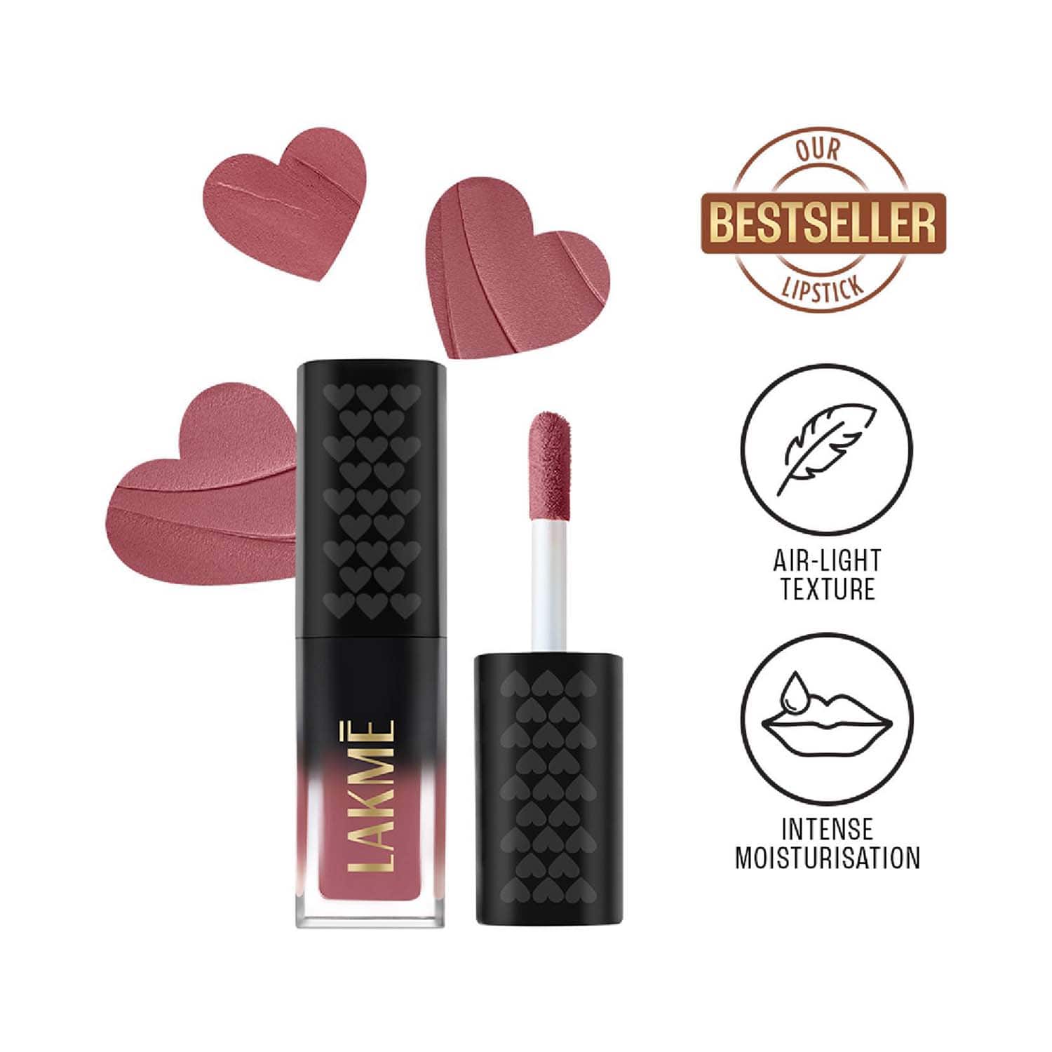 Lakme | Lakme Xtraordin-airy Lip Mousse Mini - Date Night Pink (1.8 g)