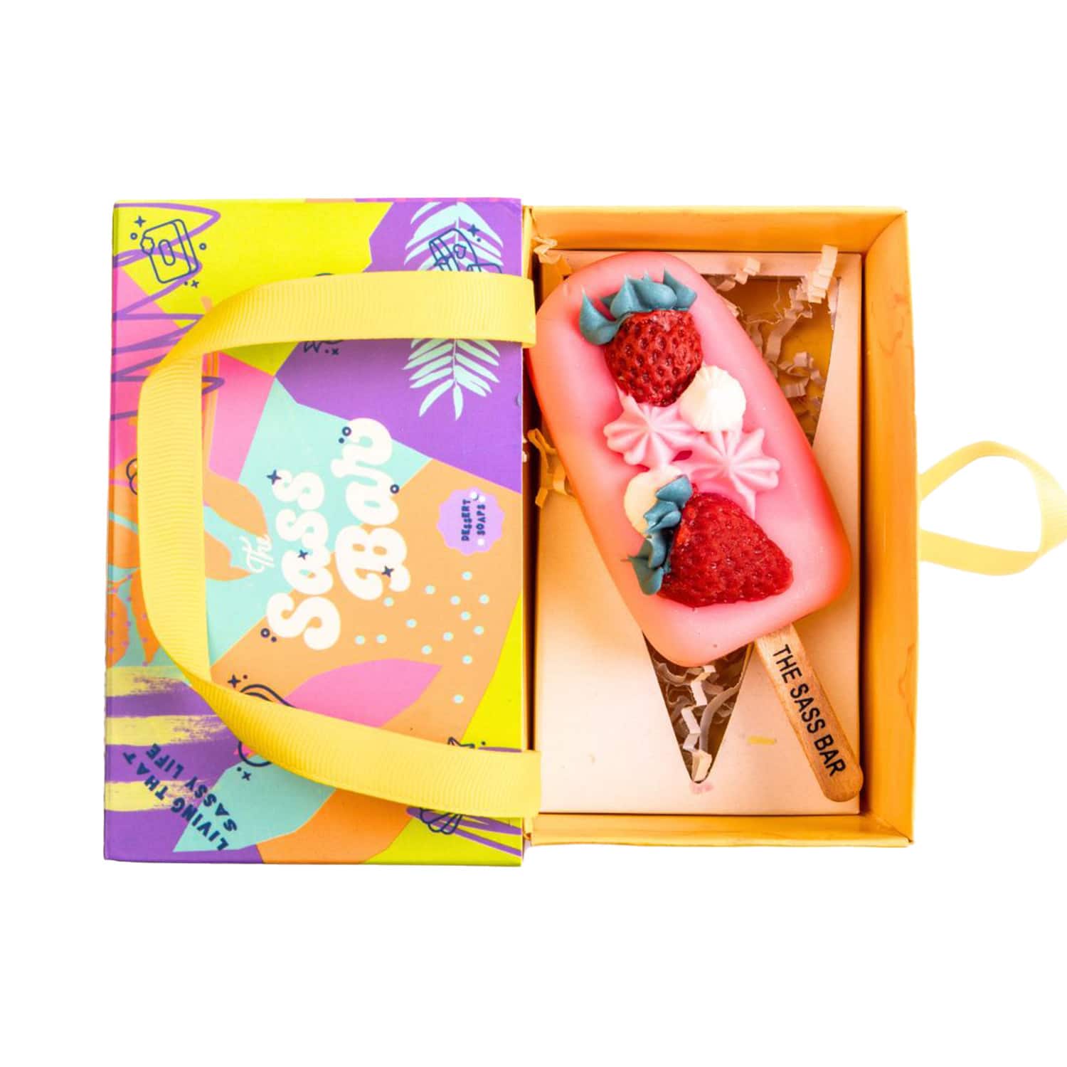 The Sass Bar | The Sass Bar Strawberries N' Cream Popsicle Soap (100 g)