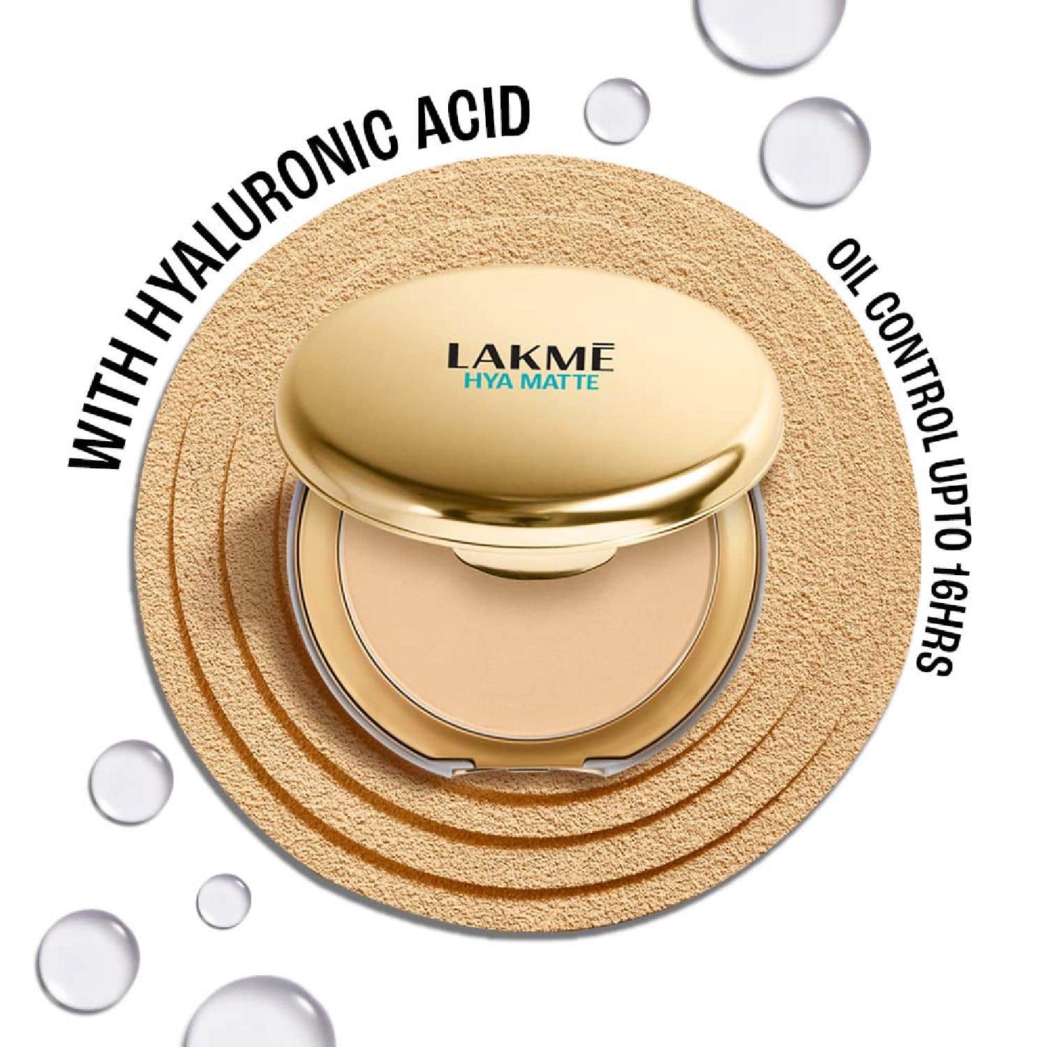 Lakme | Lakme 9to5 Hya Matte Pressed Powder - Sand (9 g)