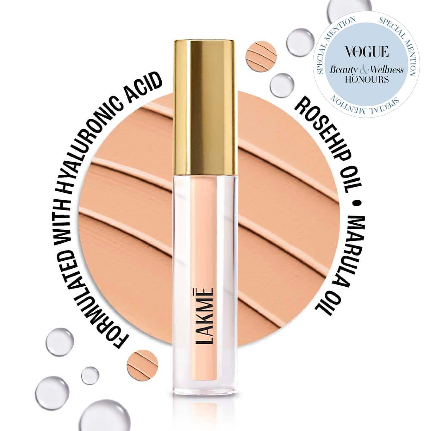 Lakme | Lakme 9to5 Hya Matte Liquid Concealer - Ivory (2 ml)
