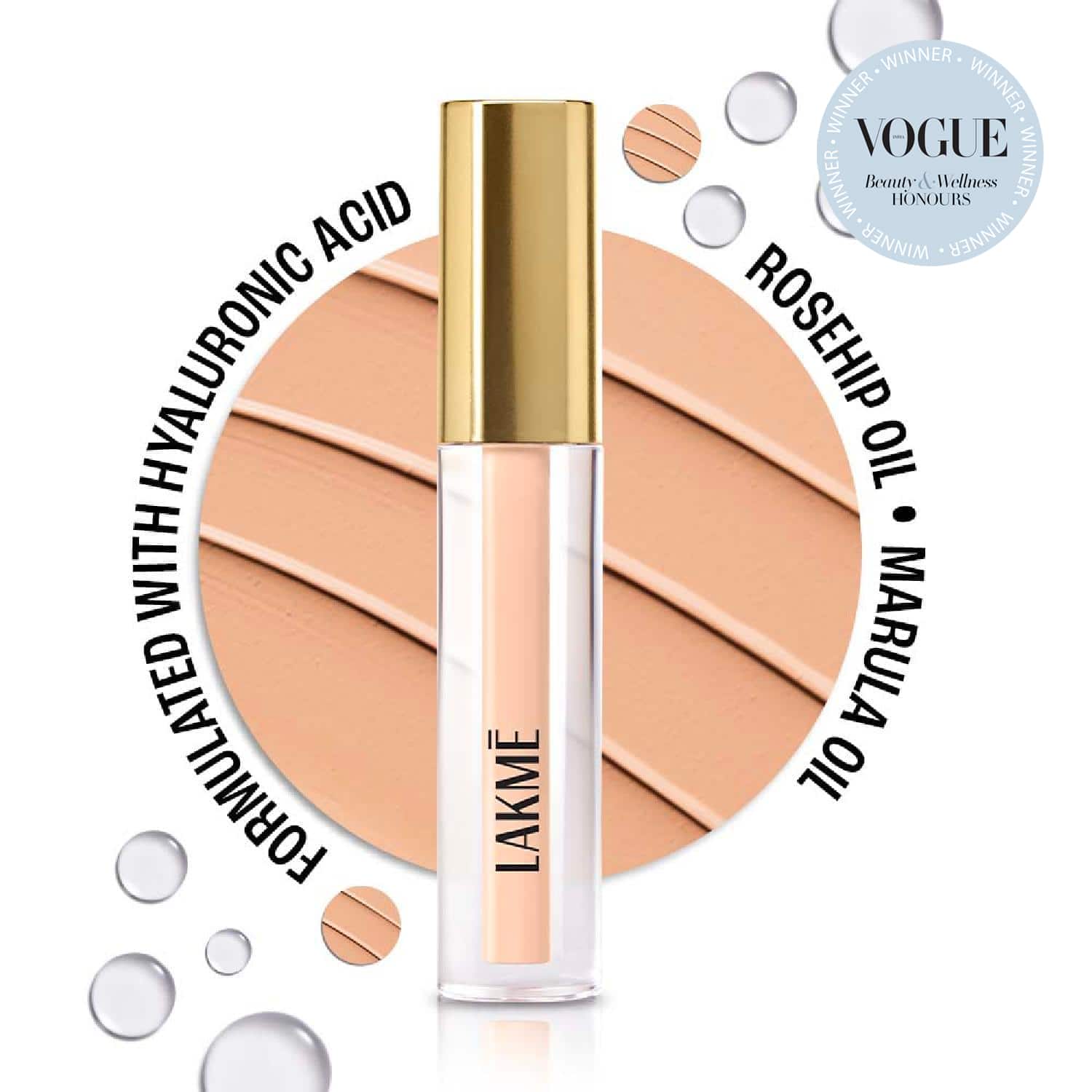 Lakme | Lakme 9to5 Hya Matte Liquid Concealer - Ivory (2 ml)