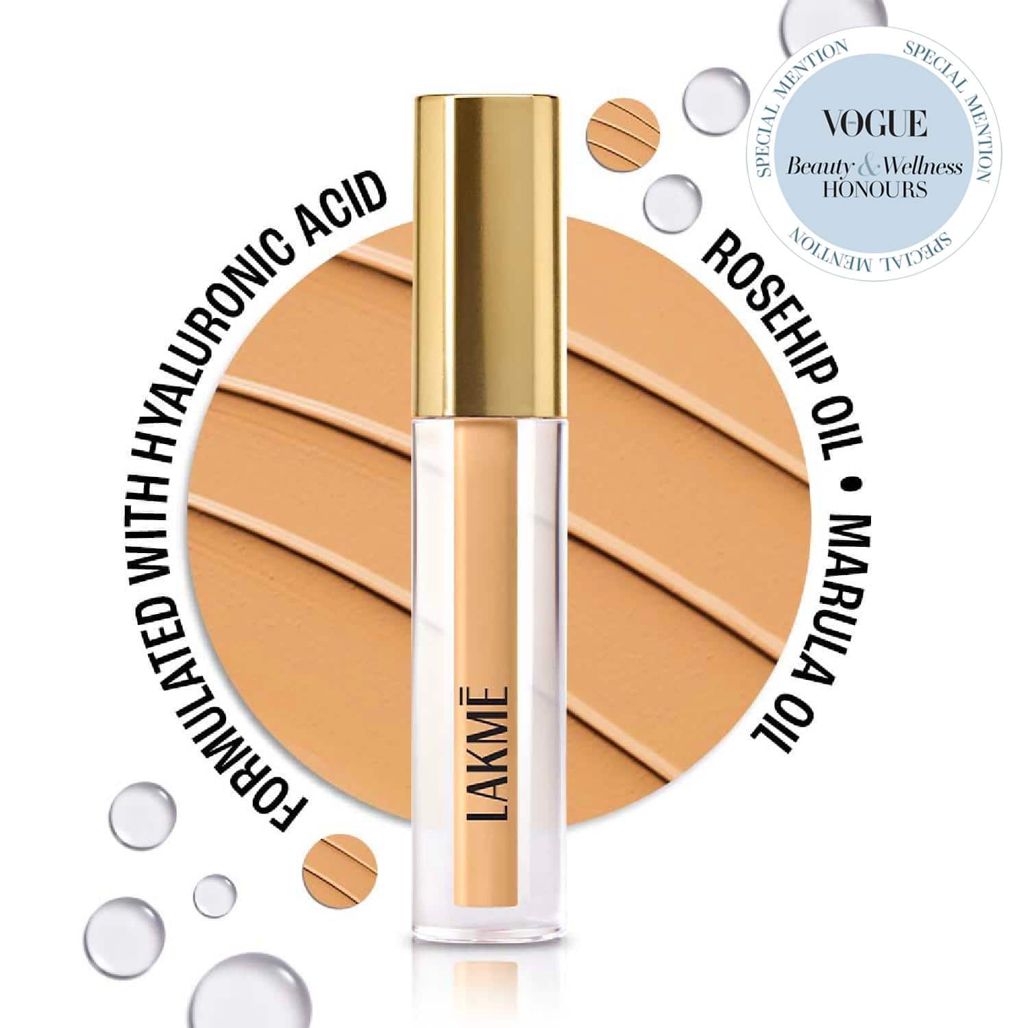 Lakme | Lakme 9to5 Hya Matte Liquid Concealer - Sand (2 ml)