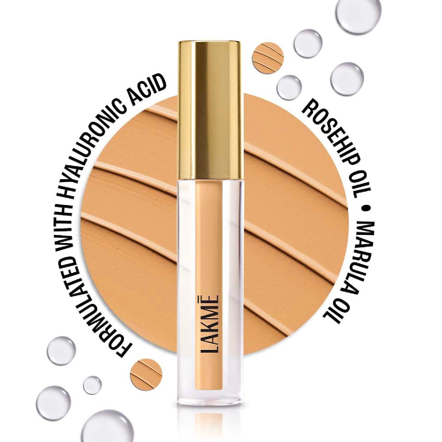 Lakme | Lakme 9to5 Hya Matte Liquid Concealer - Sand (2 ml)