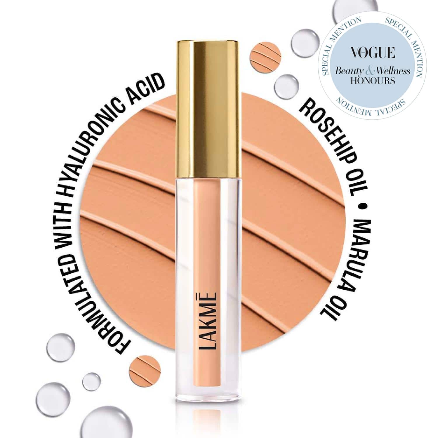 Lakme | Lakme 9to5 Hya Matte Liquid Concealer - Nude (2 ml)