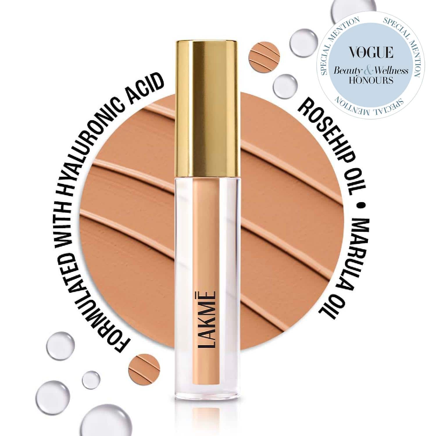 Lakme | Lakme 9to5 Hya Matte Liquid Concealer - Beige (2 ml)