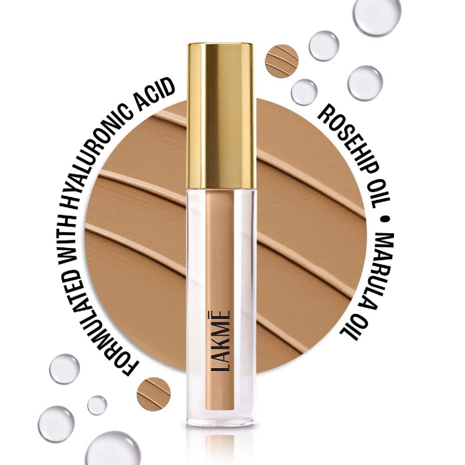 Lakme | Lakme 9to5 Hya Matte Liquid Concealer - Almond (2 ml)