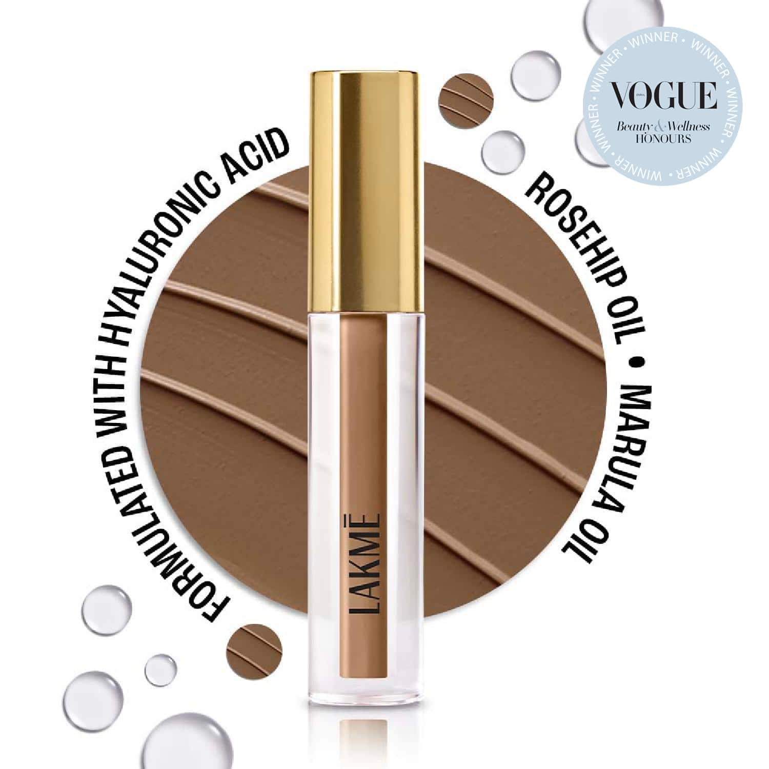 Lakme | Lakme 9to5 Hya Matte Liquid Concealer - Walnut (2 ml)