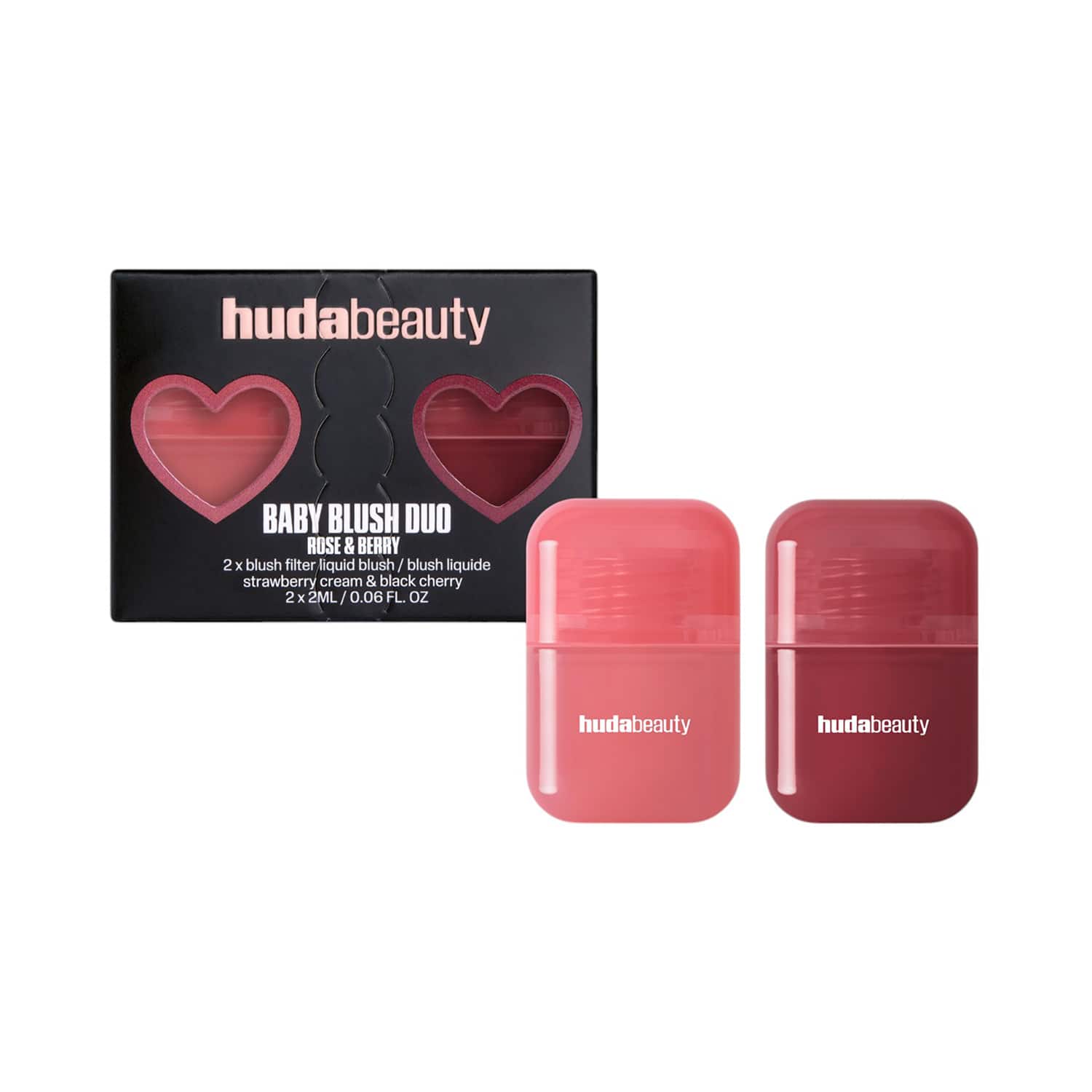 Huda Beauty | Huda Beauty Ombre Baby Blush Filter Duo - Black Cherry and Strawberry Cream (2 pcs)