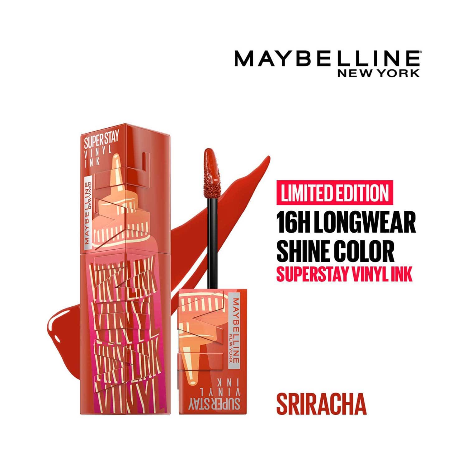 Maybelline New York | Maybelline New York Superstay Vinyl Ink Sauce Limited Edition Collection - Sriracha (4.2 g)