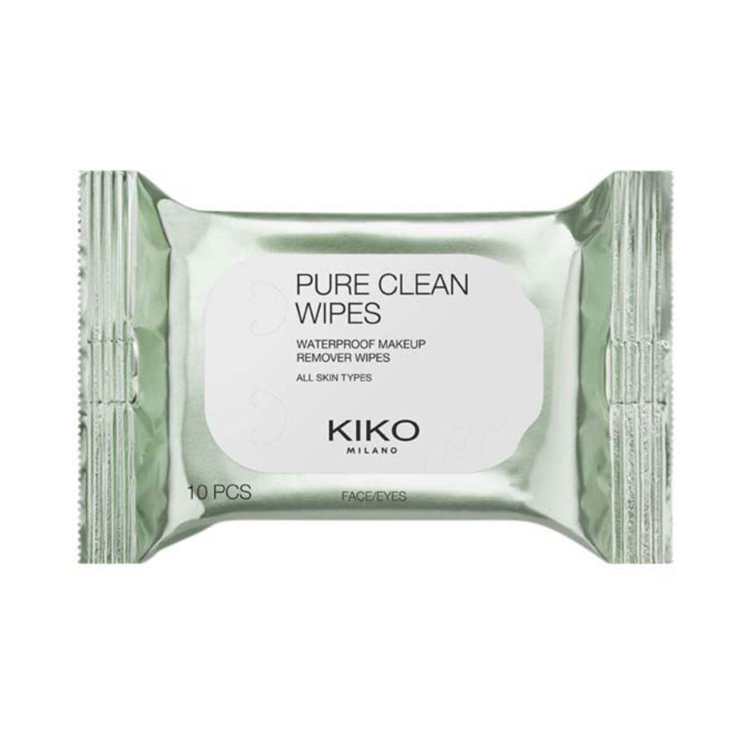 KIKO Milano | KIKO Milano Pure Clean Wipes Waterproof Makeup Remover Wipes (10 pcs)