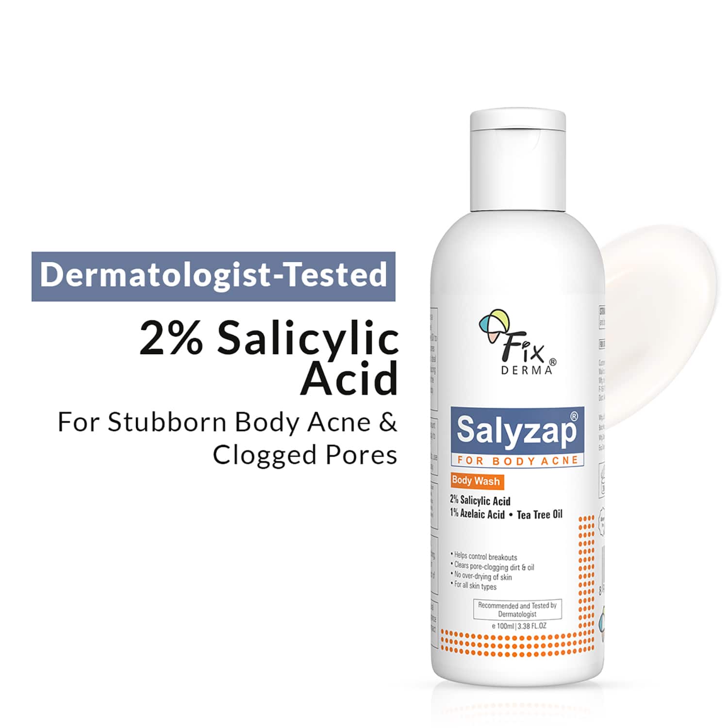 Fixderma | Fixderma Salyzap 2% Salicylic Acid Body Wash (100ml)