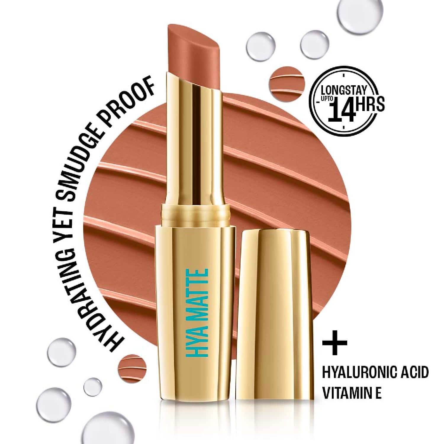 Lakme | Lakme 9to5 Hya Matte Lipstick - Team Toffee (3.6 g)