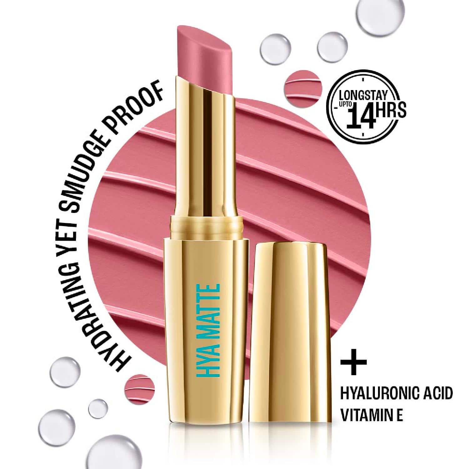 Lakme | Lakme 9to5 Hya Matte Lipstick - Blush Business (3.6 g)