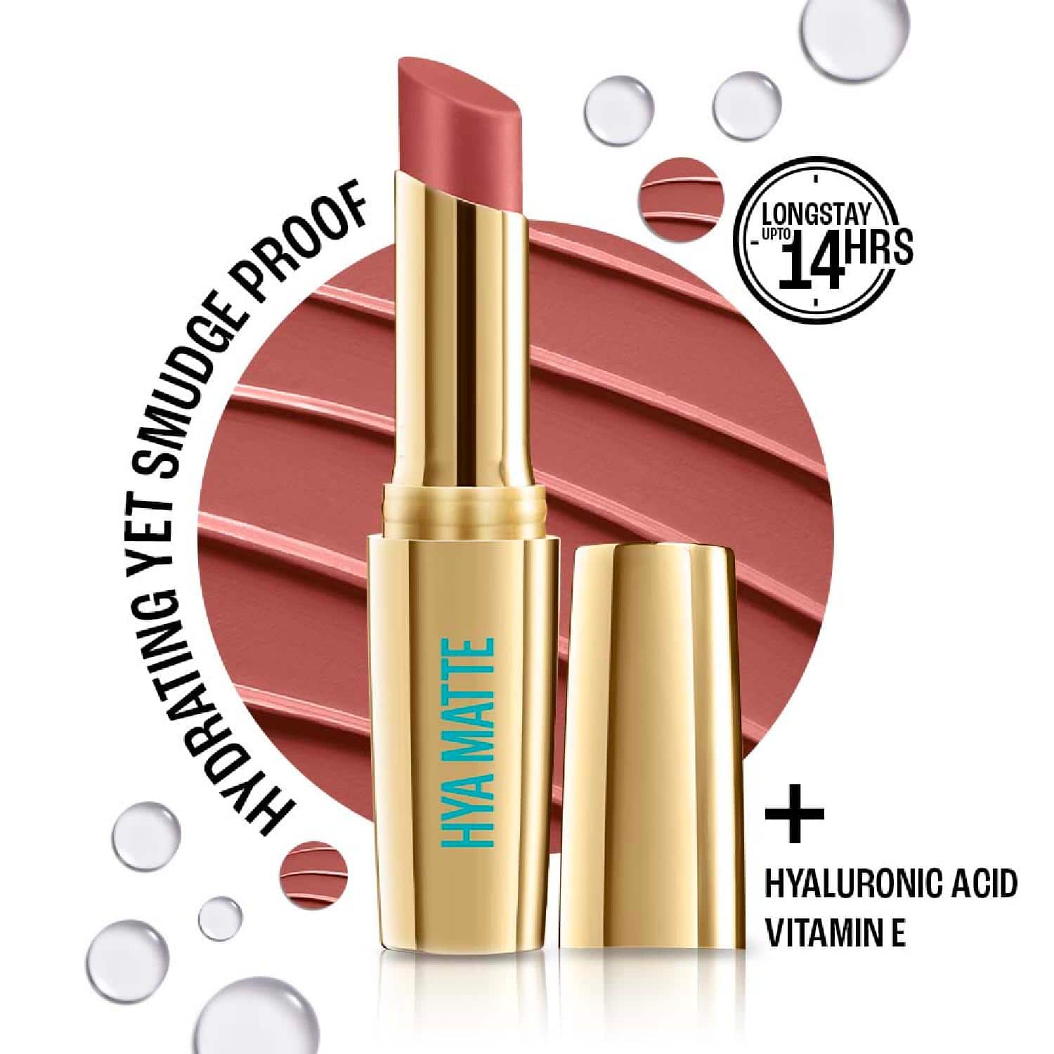 Lakme | Lakme 9to5 Hya Matte Lipstick - Boss Lady Brown (3.6 g)