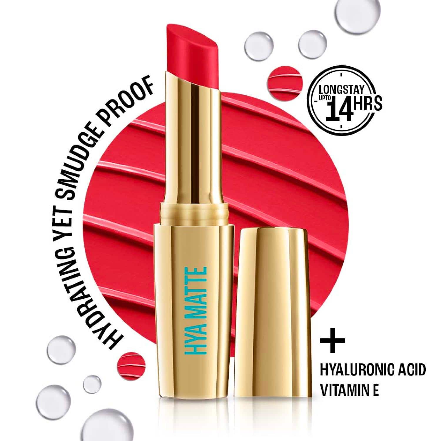 Lakme | Lakme 9to5 Hya Matte Lipstick - Scarlet Strategy (3.6 g)
