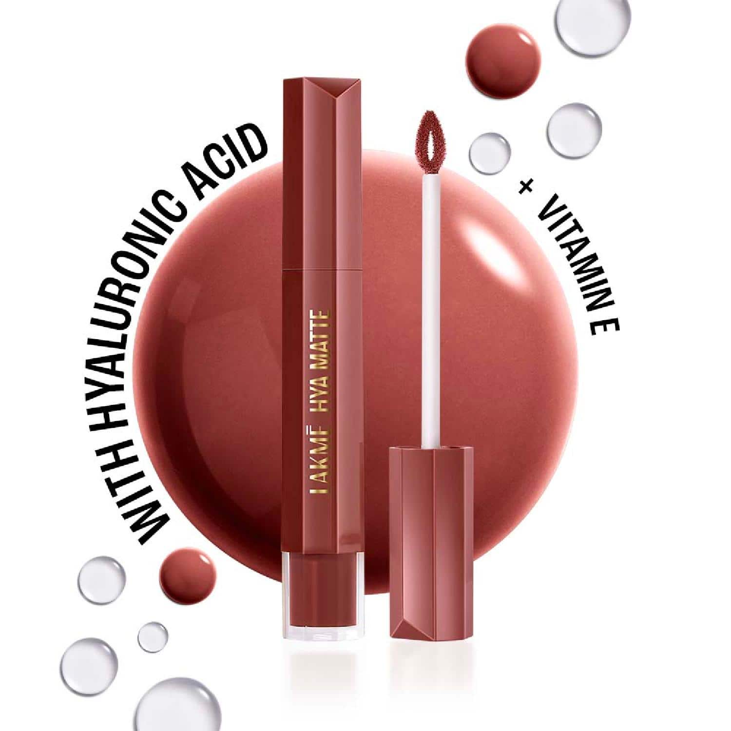 Lakme | Lakme 9to5 Hya Matte Lip Liquid + Hyaluronic Acid - Vacation Nude (5.3 ml)