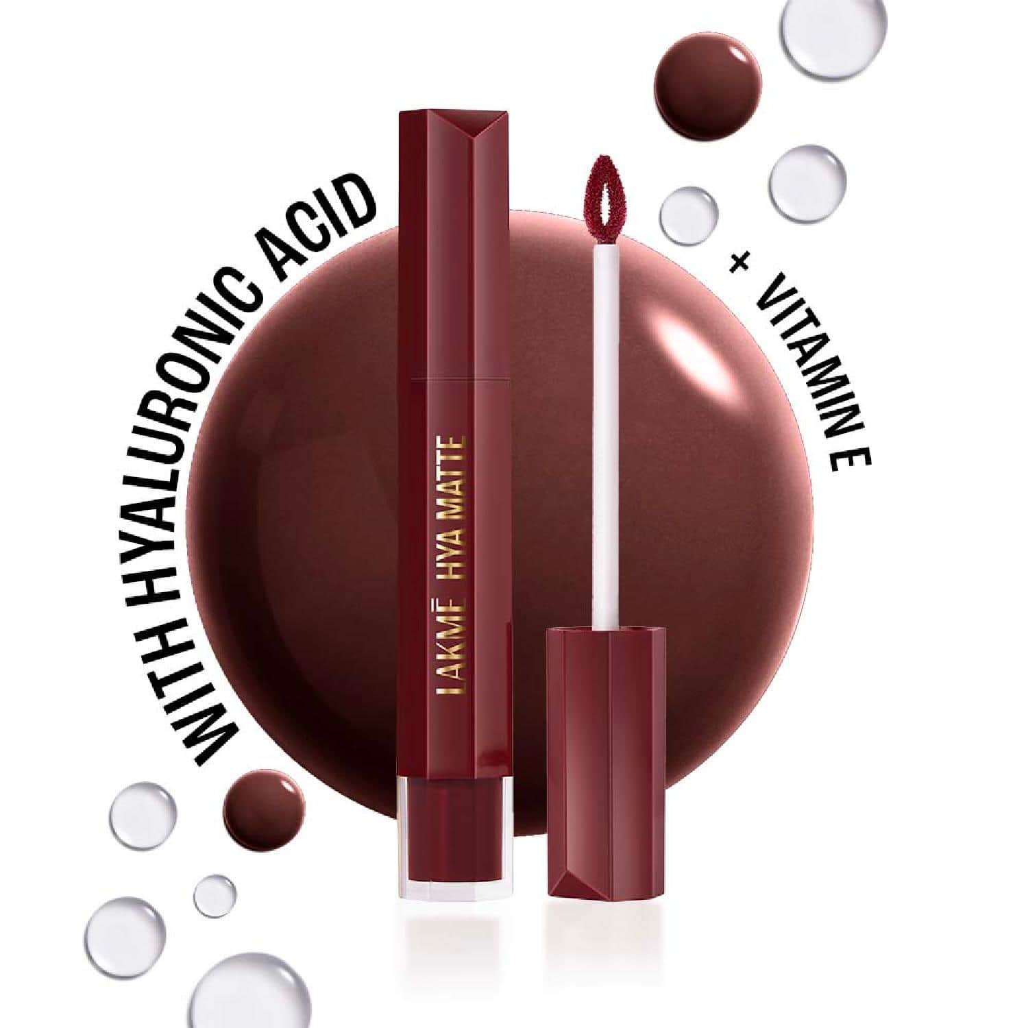 Lakme | Lakme 9to5 Hya Matte Lip Liquid + Hyaluronic Acid - Afterhours Wine (5.3 ml)