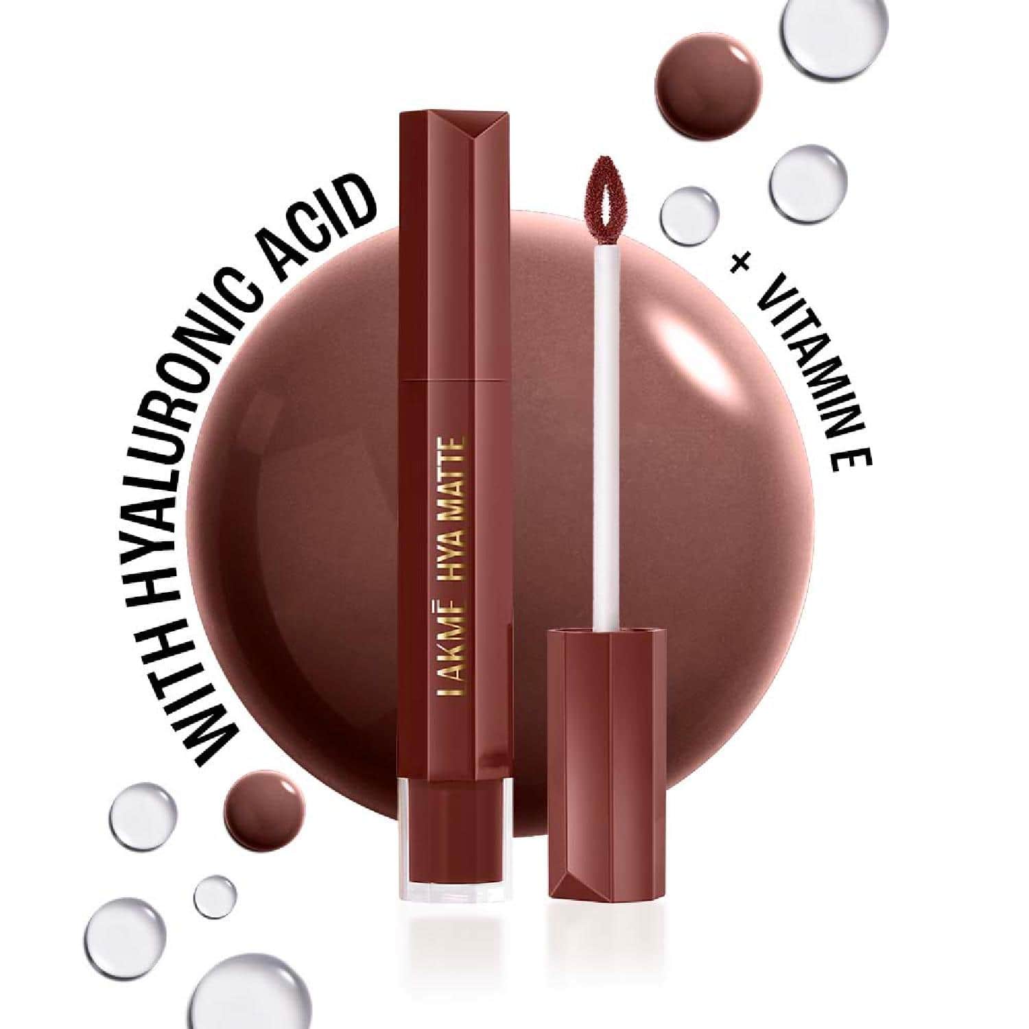Lakme | Lakme 9to5 Hya Matte Lip Liquid + Hyaluronic Acid - Monday Mocha (5.3 ml)