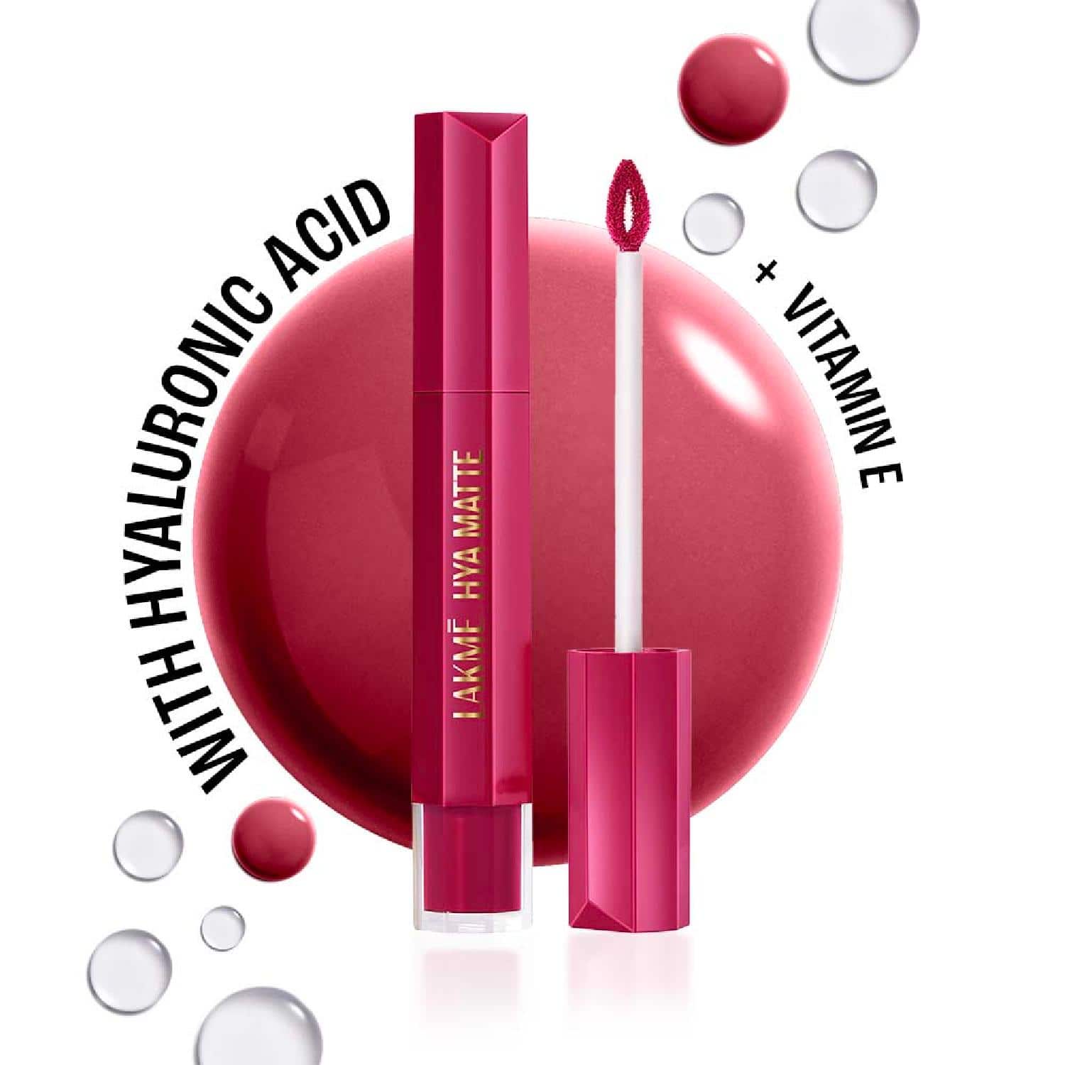 Lakme | Lakme 9to5 Hya Matte Lip Liquid + Hyaluronic Acid - Powersuit Pink (5.3 ml)