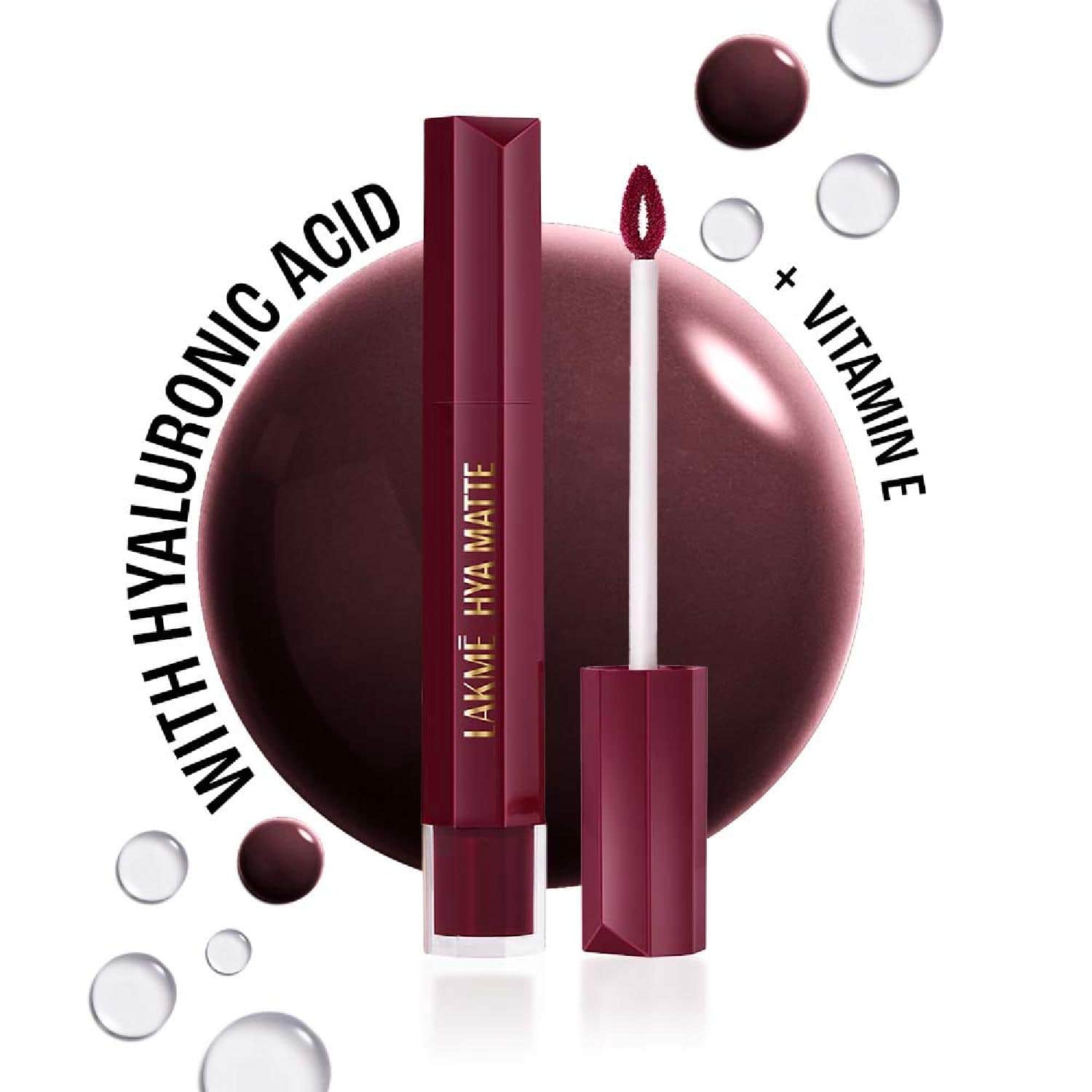 Lakme | Lakme 9to5 Hya Matte Lip Liquid + Hyaluronic Acid - Powerhouse Plum (5.3 ml)