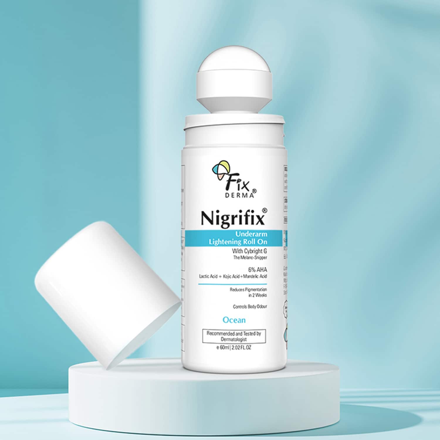 Fixderma | Fixderma Nigrifix Underarm Ocean Roll on - Brightens Skin & Exfoliates Underarm (60 ml)