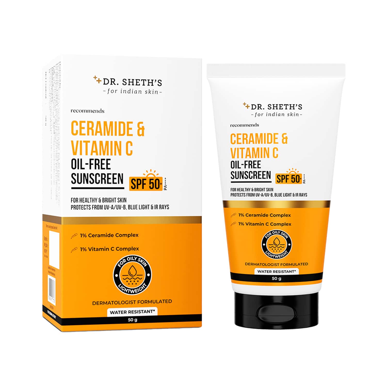 Dr. Sheth's | Dr. Sheth's Ceramide & Vitamin C Oil Free Sunscreen (50 g)