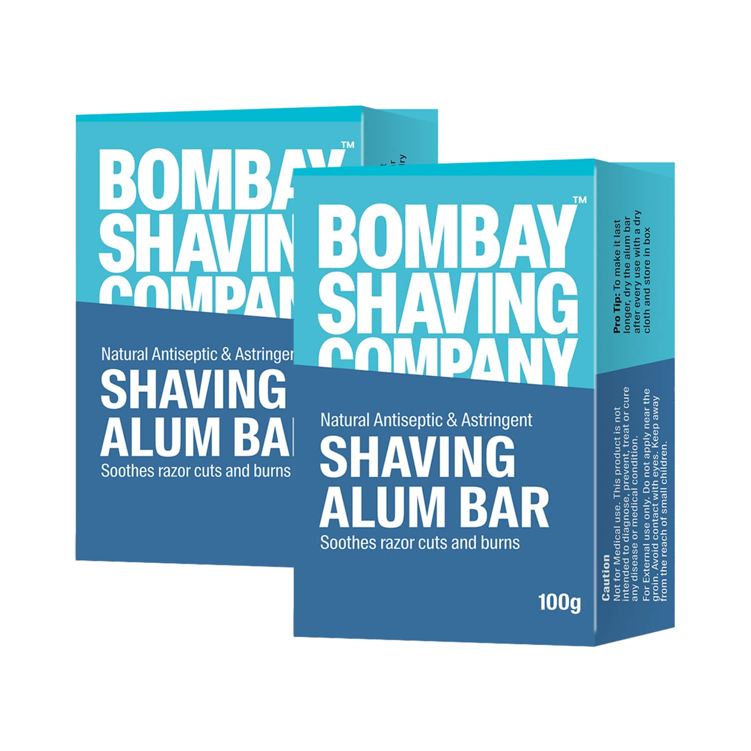 Bombay Shaving Company | Bombay Shaving Company Shaving Alum Bar for Men (100 g) (Pack of 2)