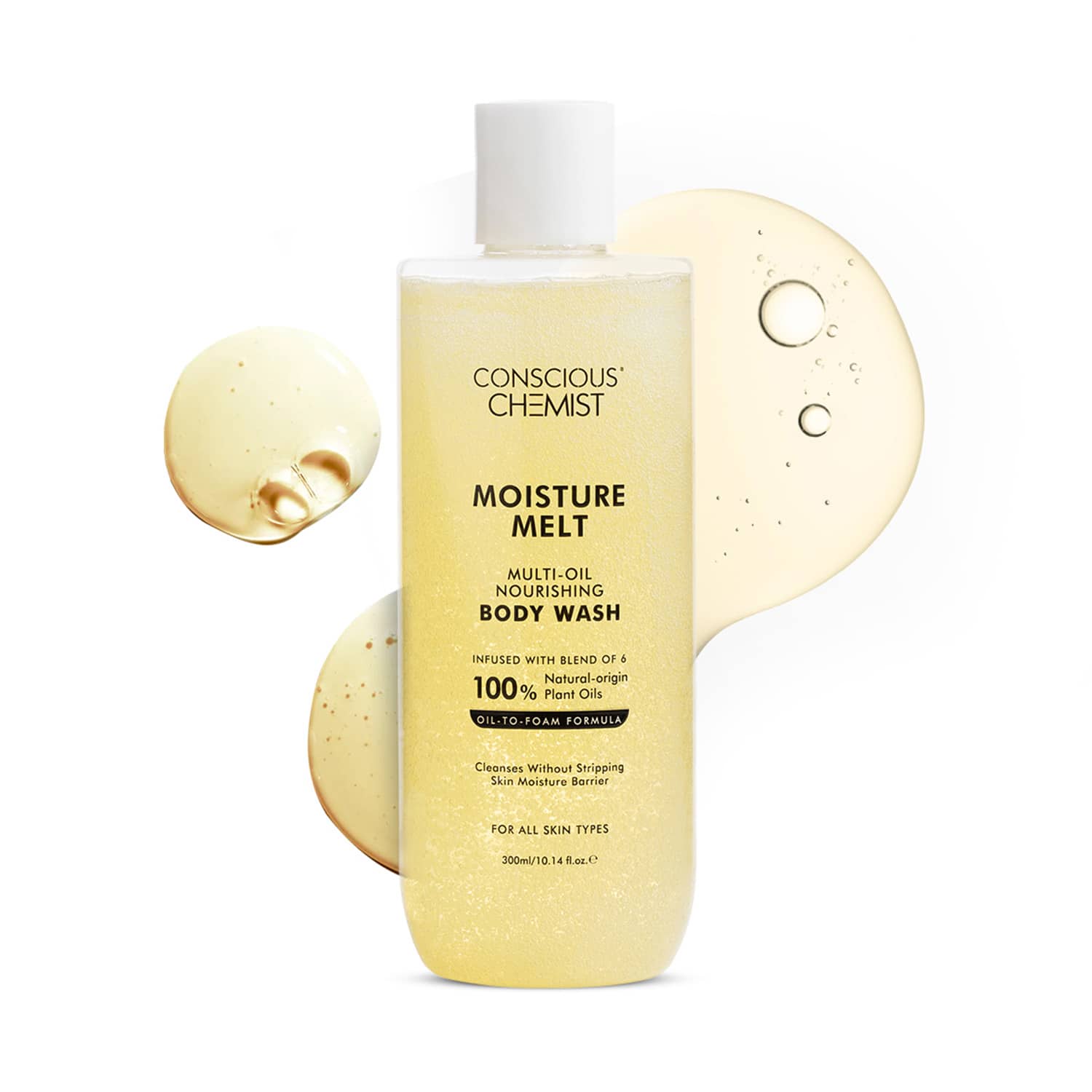 Conscious Chemist | Conscious Chemist Multi-Oil Body Wash for Sensitive & Irritated Scars & Stretch Marks (300 ml)